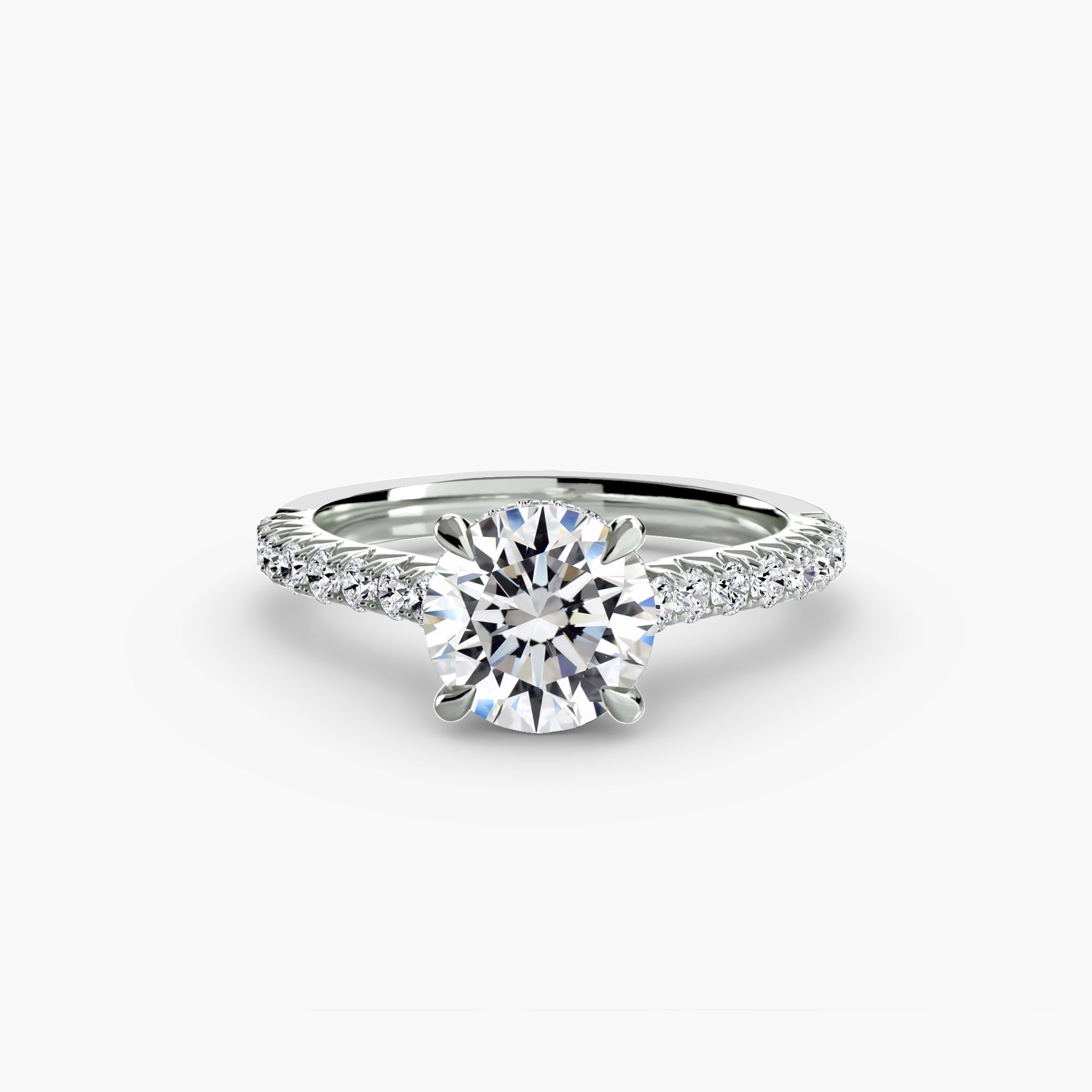 Solitaire with Pavé 5 EclectiCarat