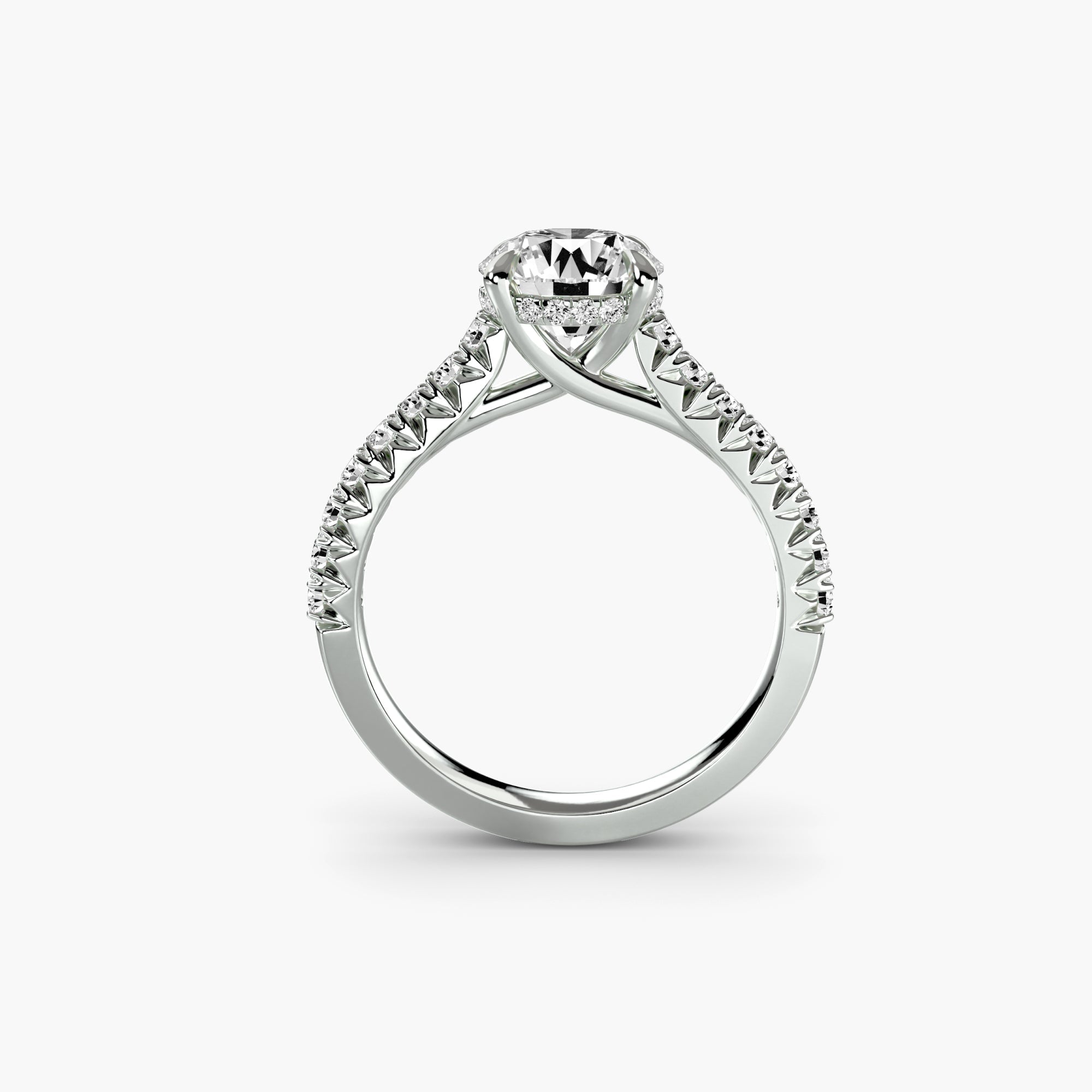 Solitaire with Pavé 5 EclectiCarat