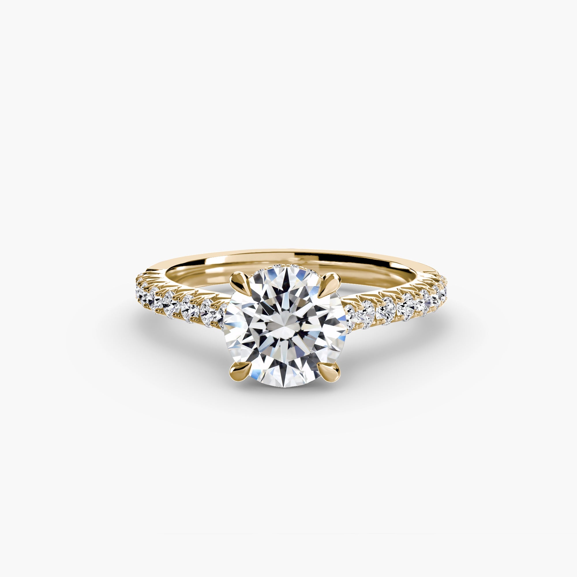 Solitaire with Pavé 5 EclectiCarat