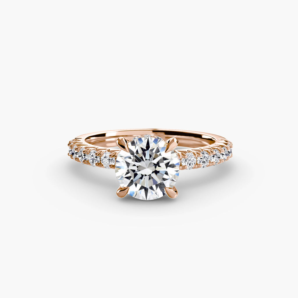 Solitaire with Pavé 6 EclectiCarat