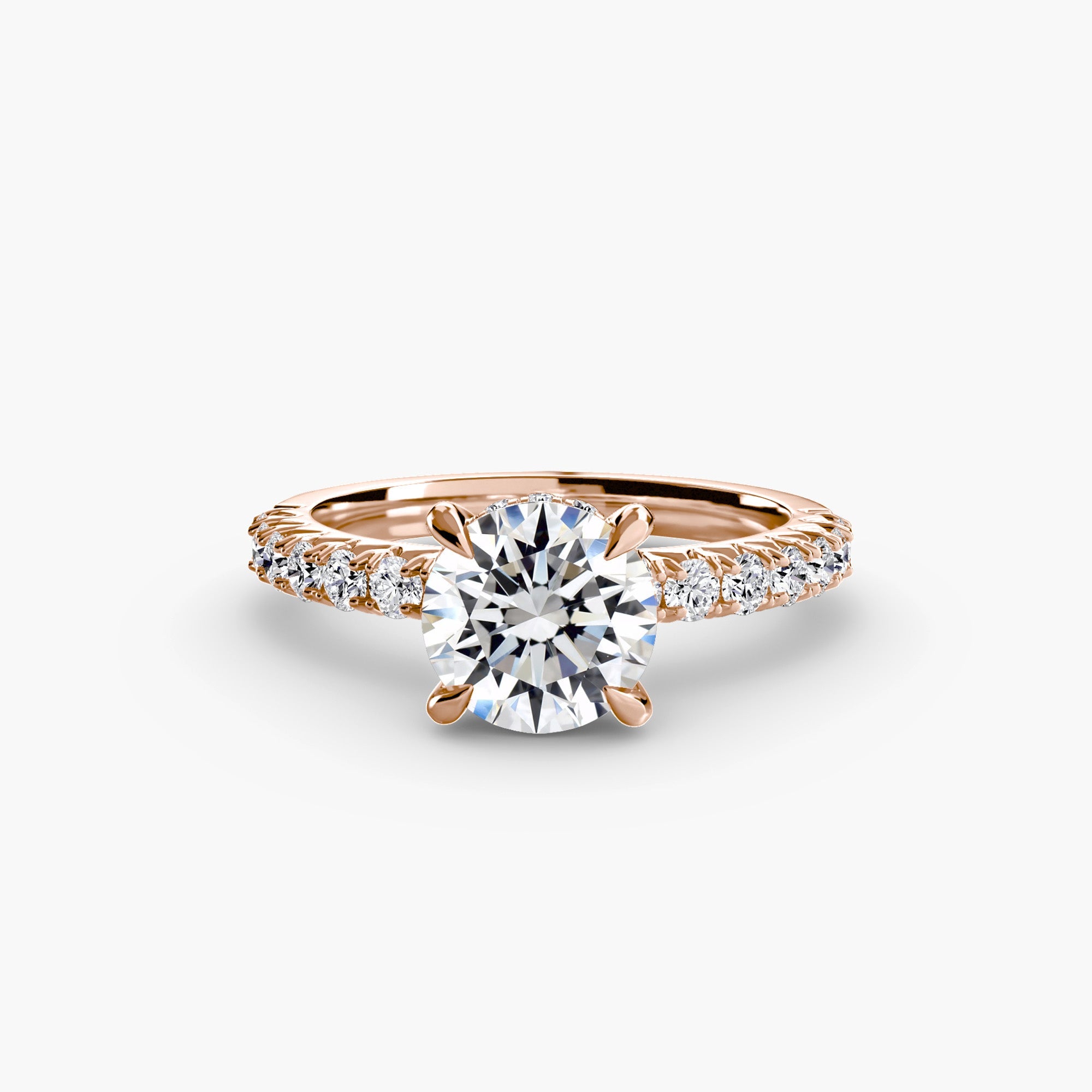 Solitaire with Pavé 6 EclectiCarat