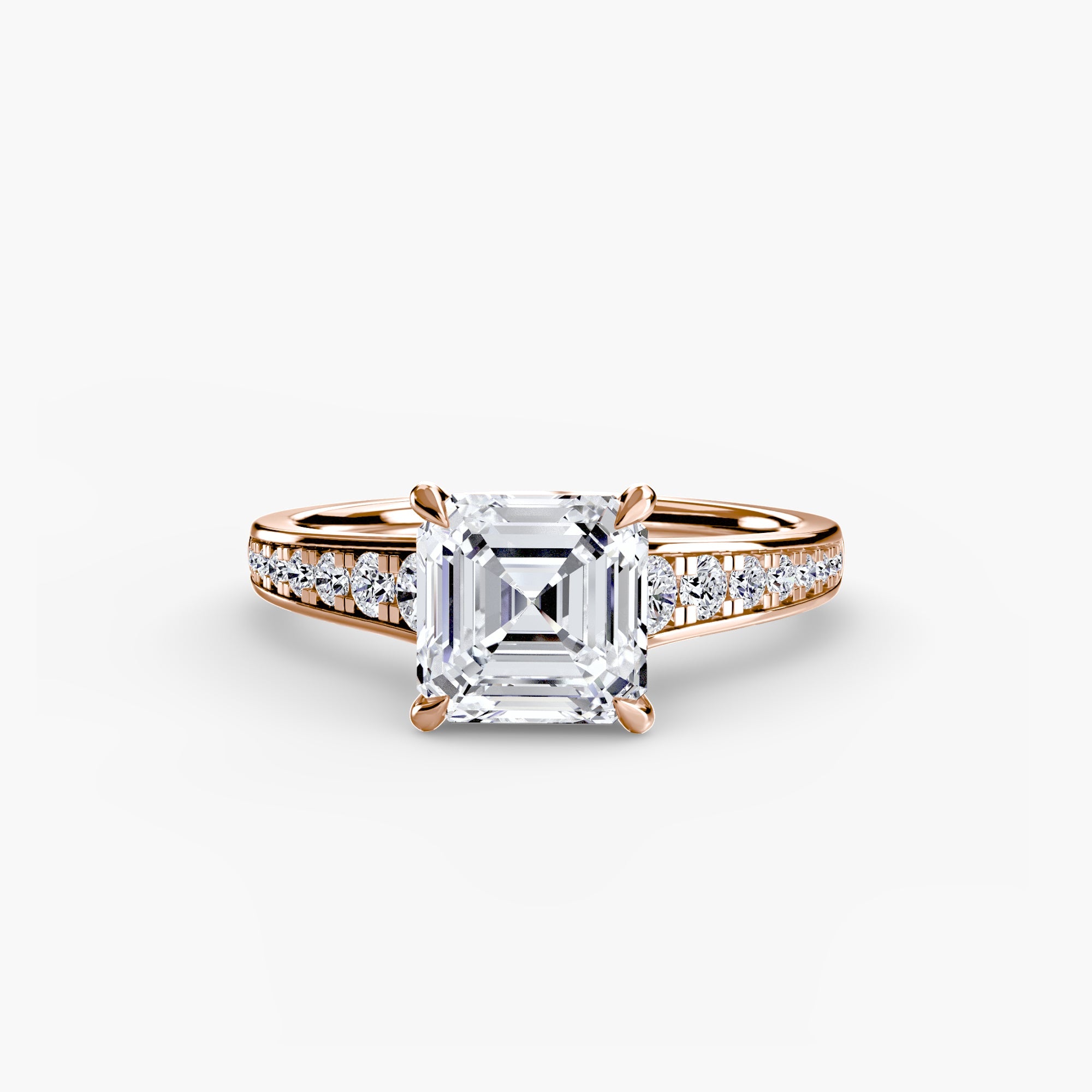 Solitaire with Pavé 7 EclectiCarat