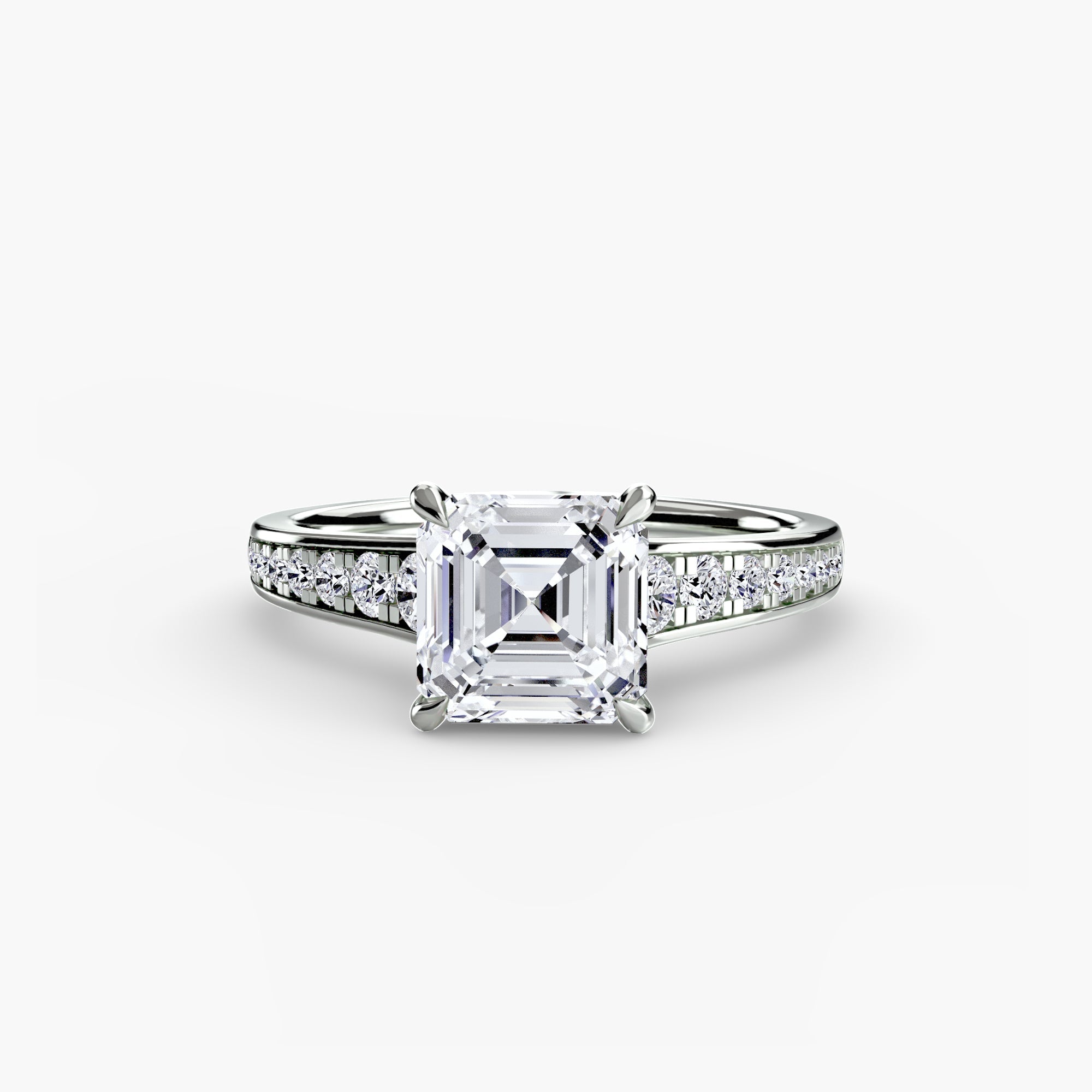 Solitaire with Pavé 7 EclectiCarat