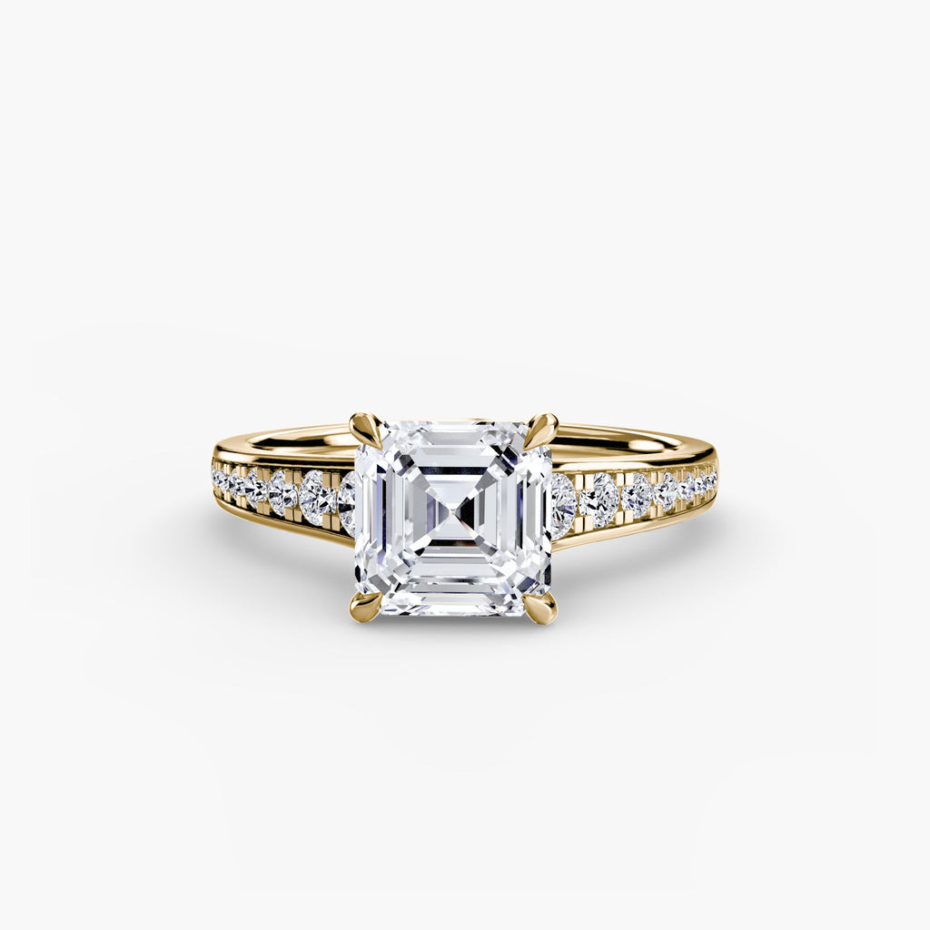 Solitaire with Pavé 7 EclectiCarat