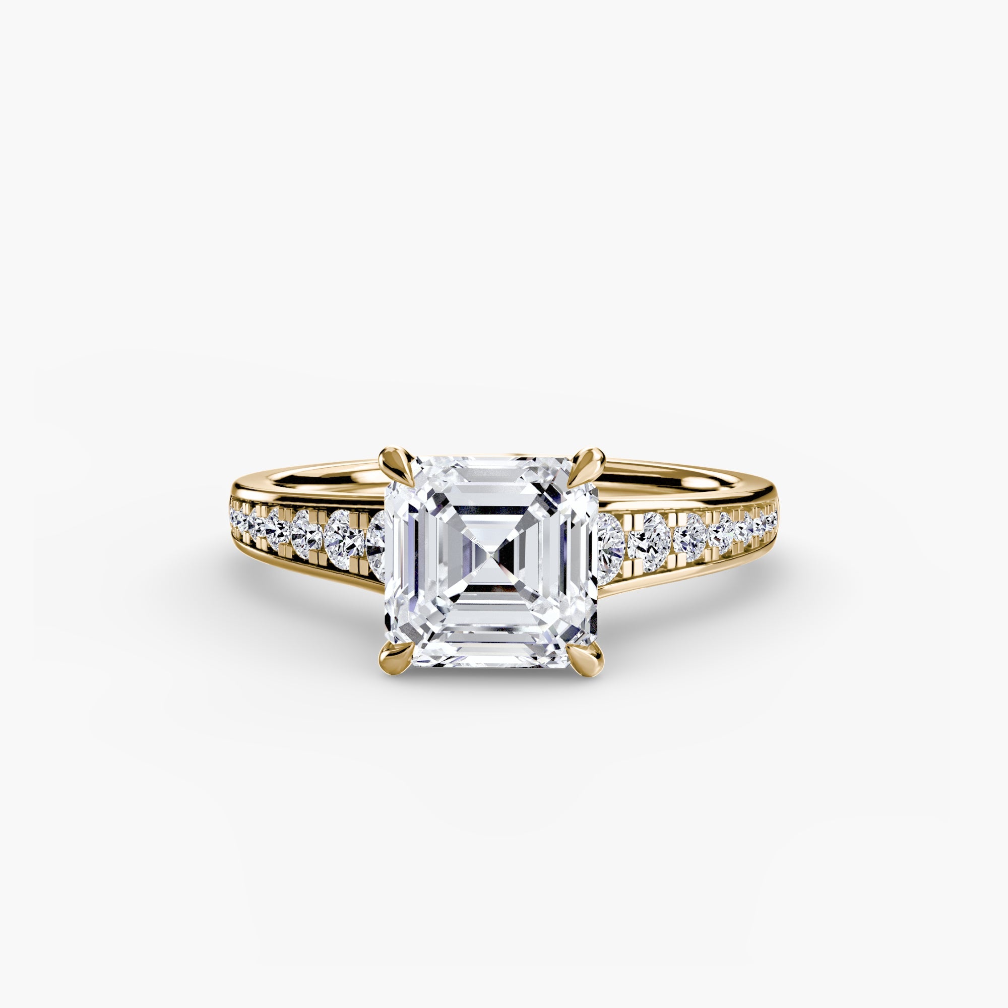Solitaire with Pavé 7 EclectiCarat