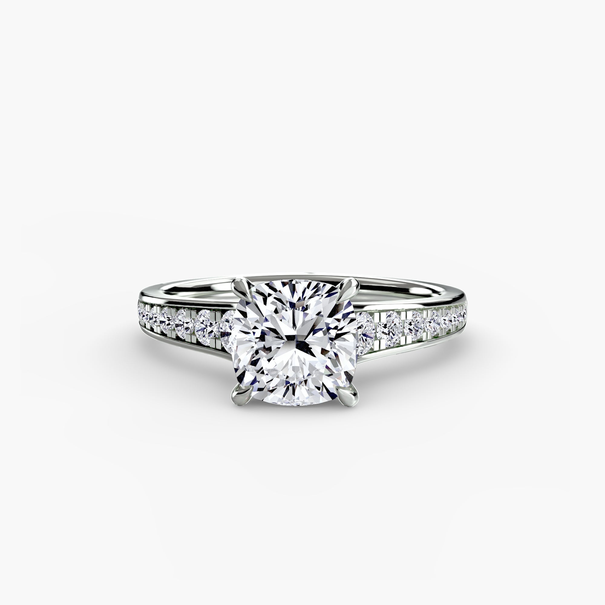 Solitaire with Pavé 7 EclectiCarat