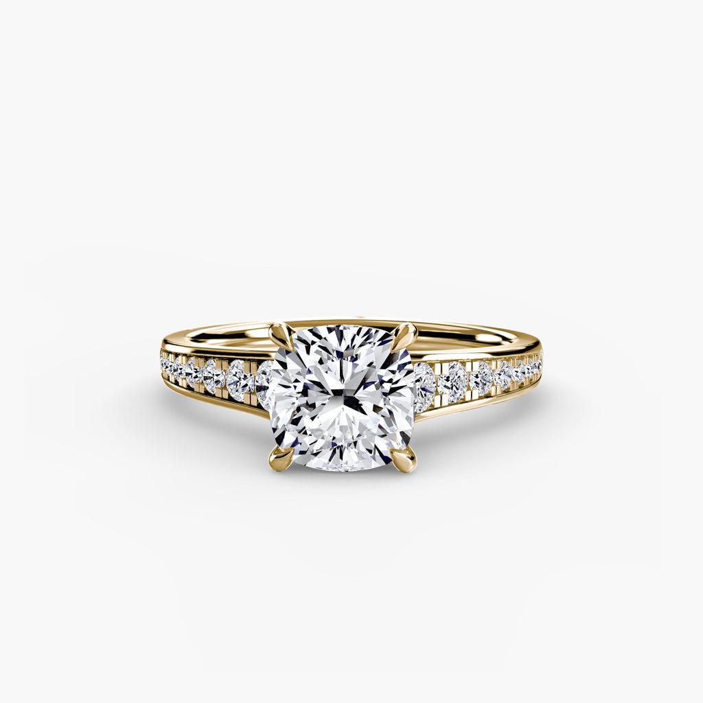 Solitaire with Pavé 7 EclectiCarat