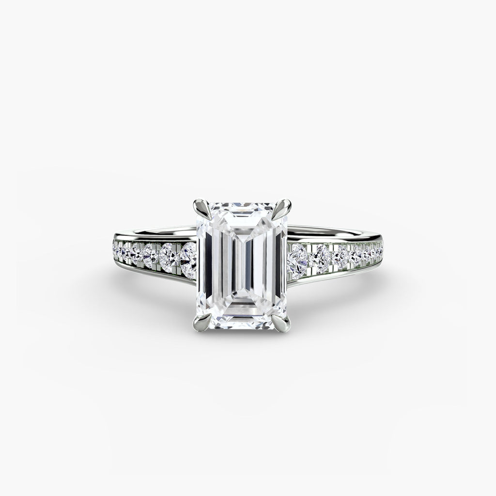 Solitaire with Pavé 7 EclectiCarat