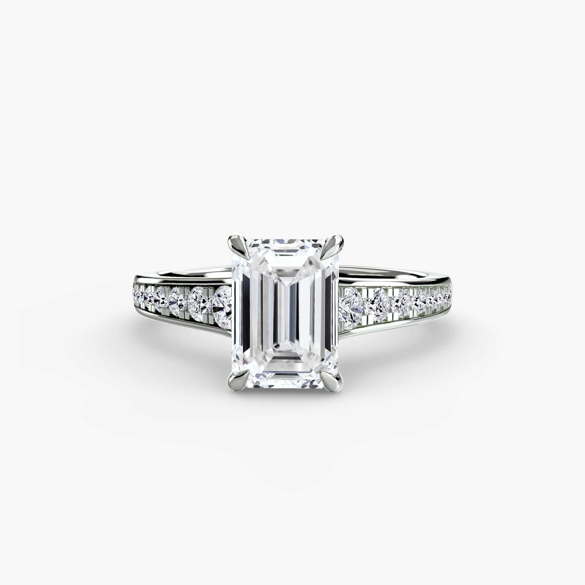 Solitaire with Pavé 7 EclectiCarat