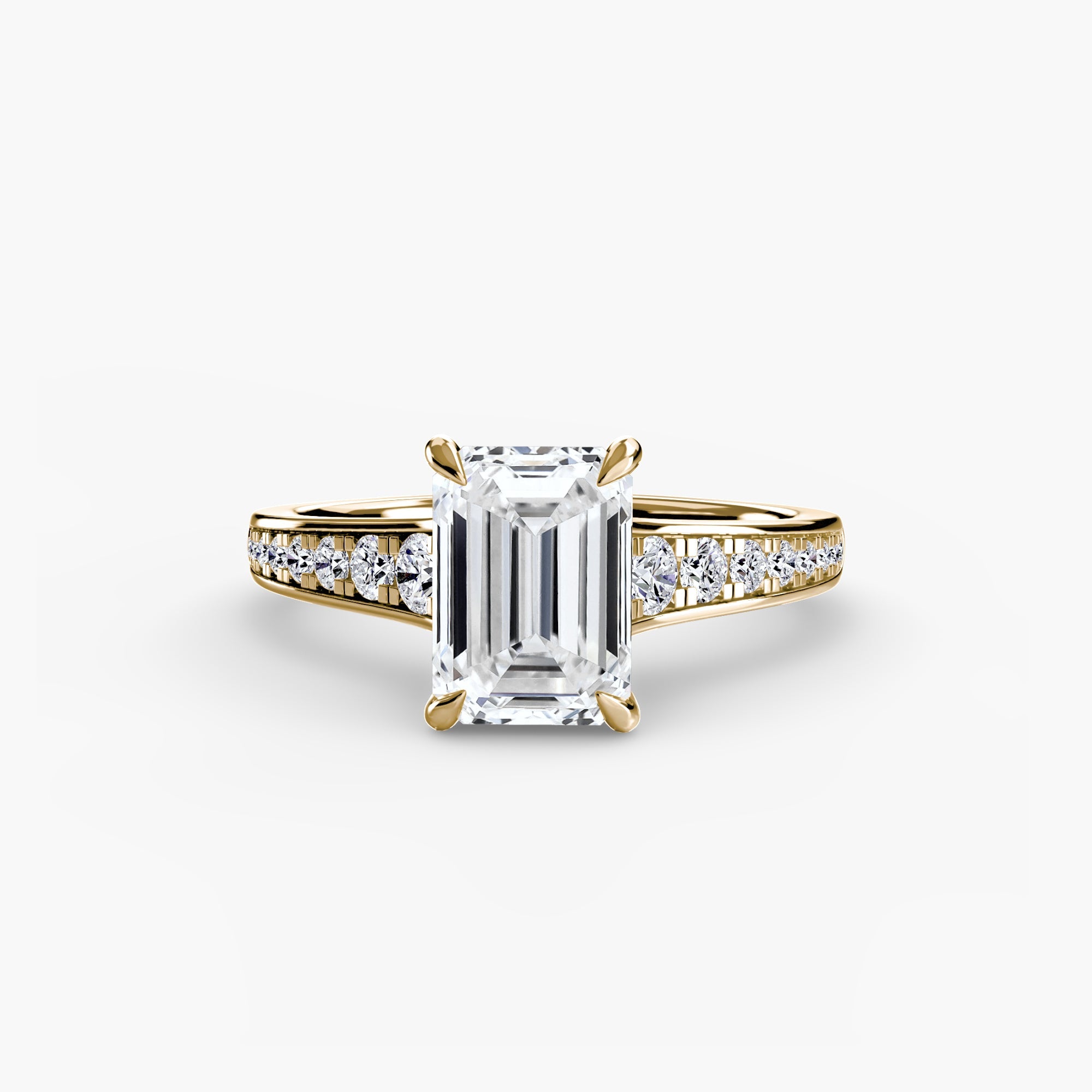 Solitaire with Pavé 7 EclectiCarat