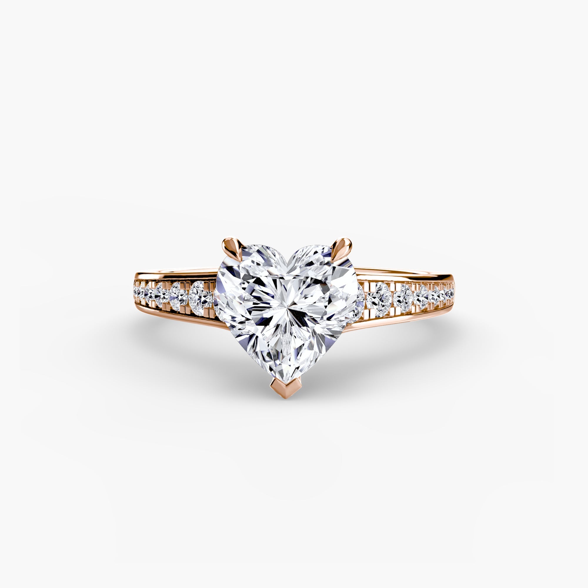 Solitaire with Pavé 7 EclectiCarat