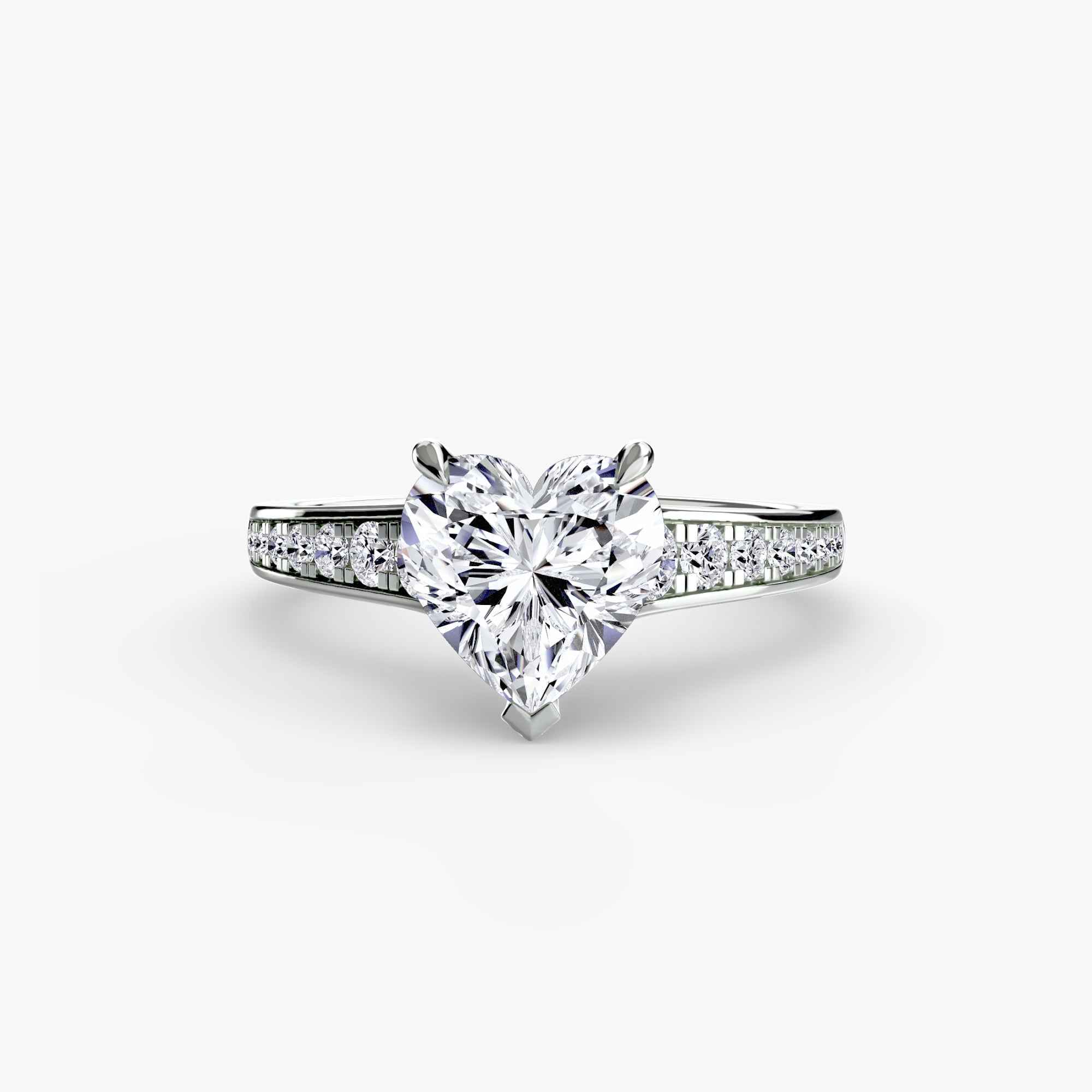 Solitaire with Pavé 7 EclectiCarat