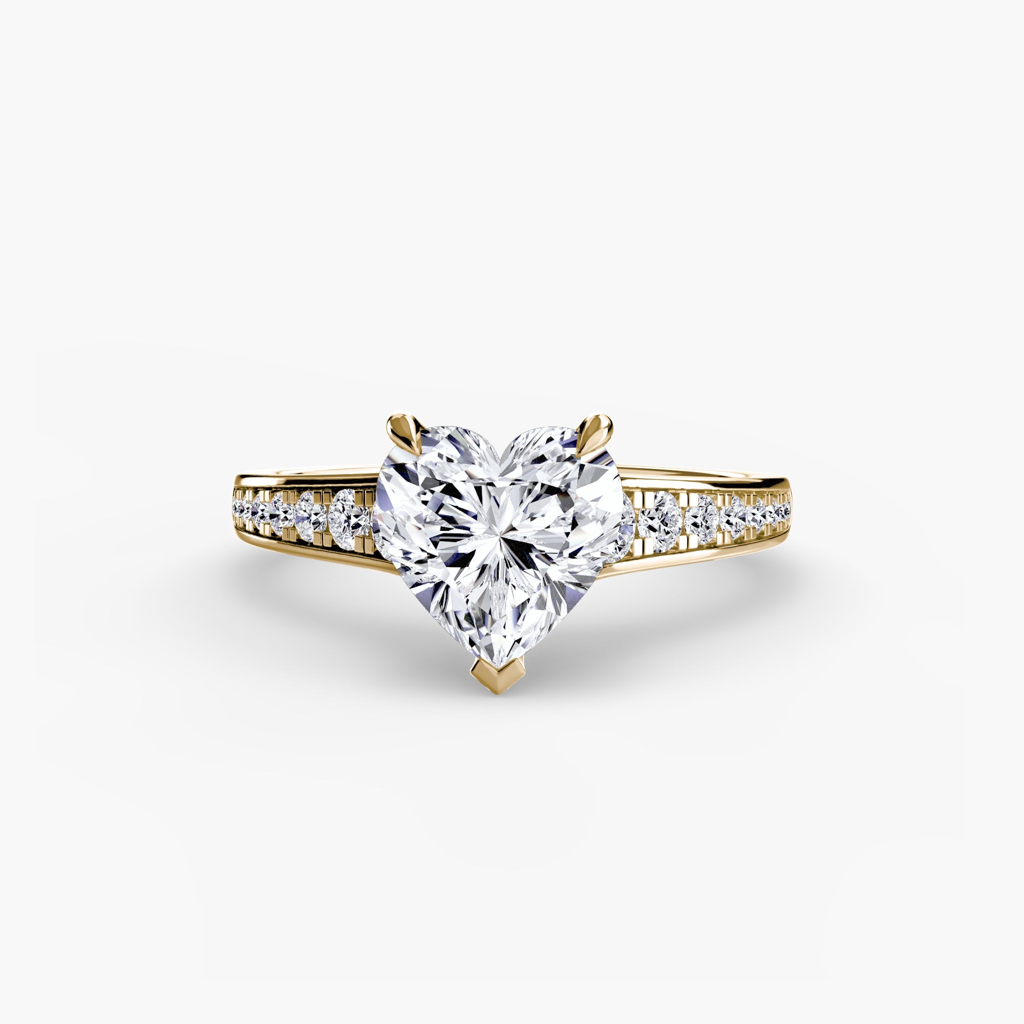 Solitaire with Pavé 7 EclectiCarat