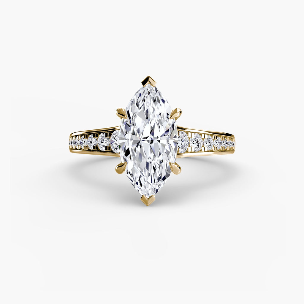 Solitaire with Pavé 7 EclectiCarat