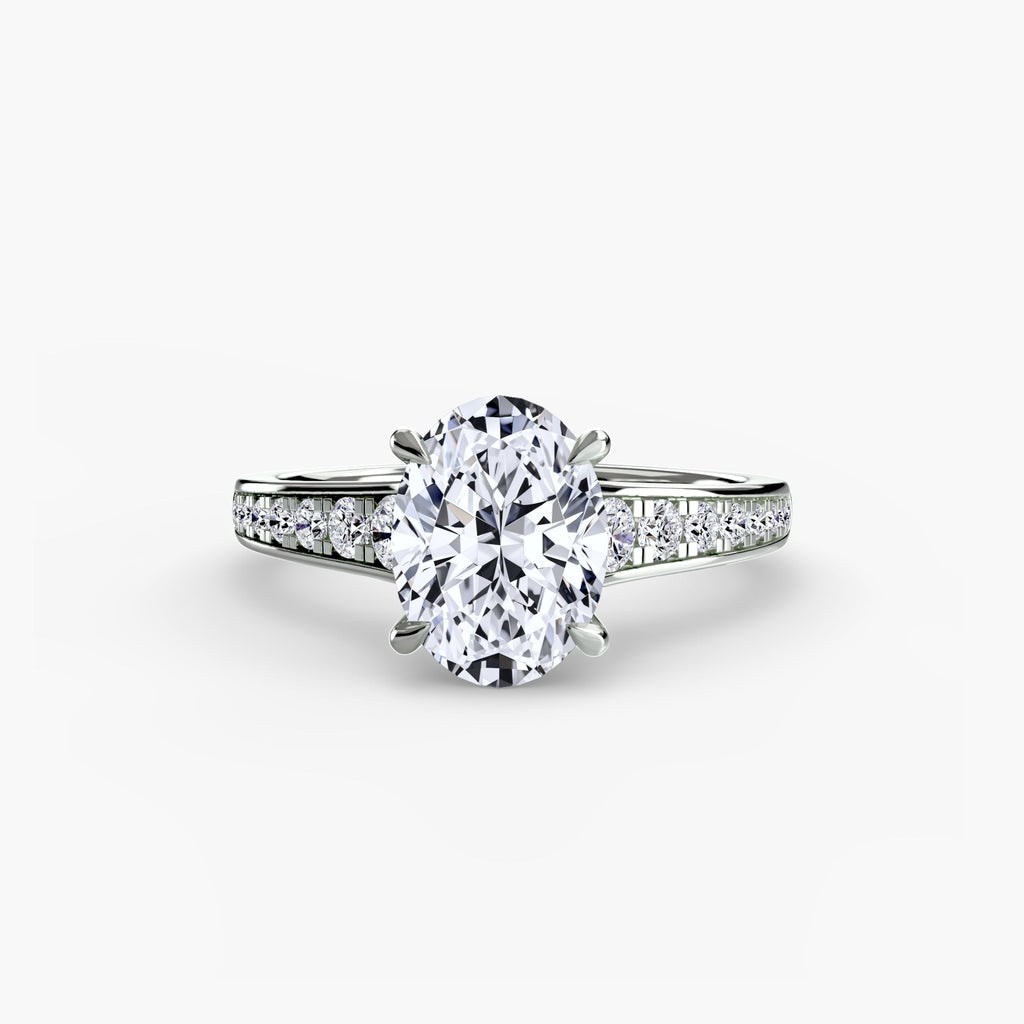 Solitaire with Pavé 7 EclectiCarat