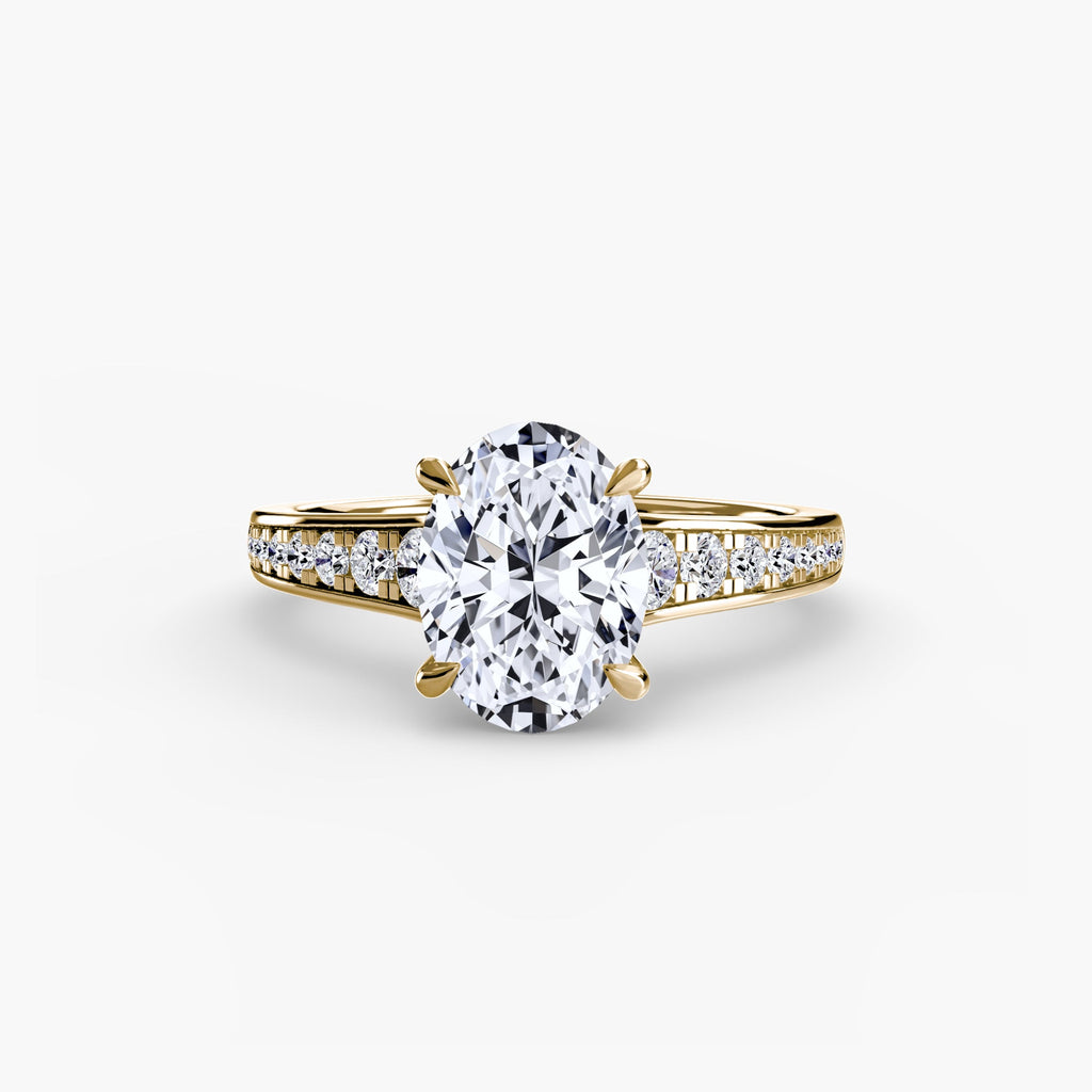 Solitaire with Pavé 7 EclectiCarat