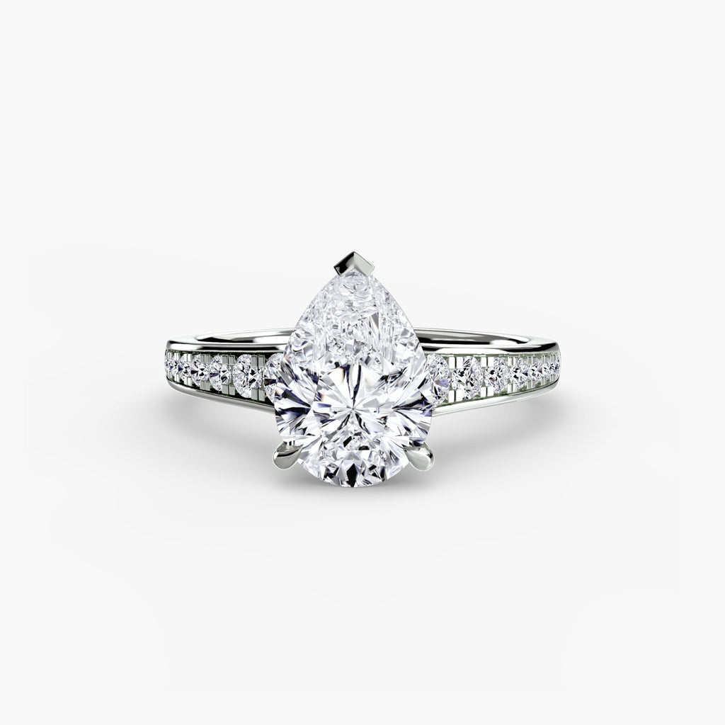 Solitaire with Pavé 7 EclectiCarat