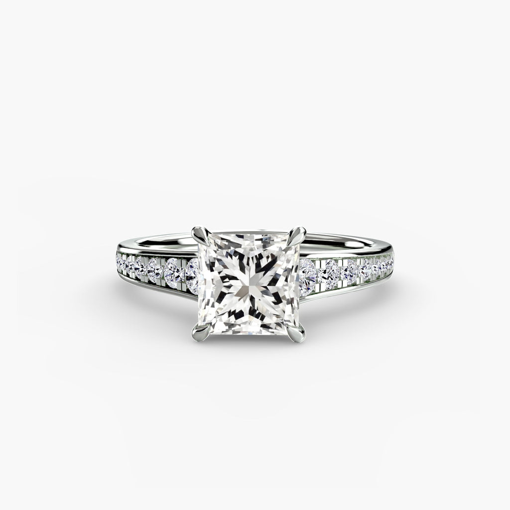 Solitaire with Pavé 7 EclectiCarat