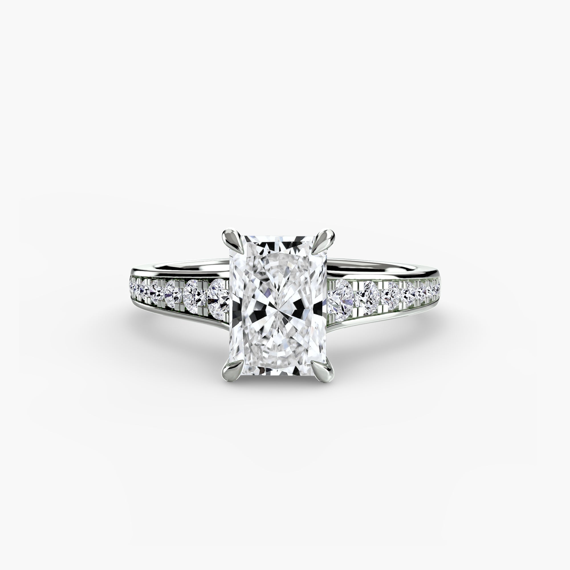 Solitaire with Pavé 7 EclectiCarat