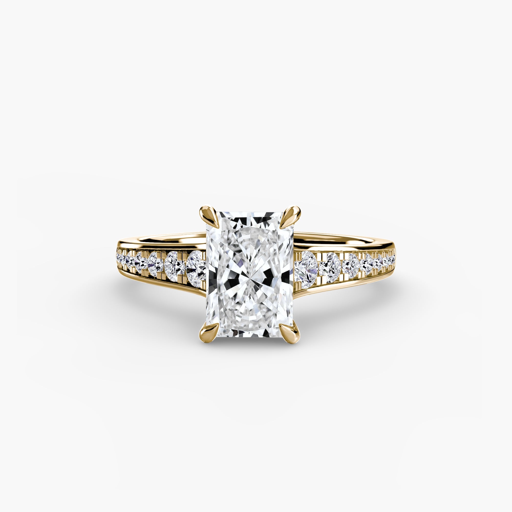 Solitaire with Pavé 7 EclectiCarat