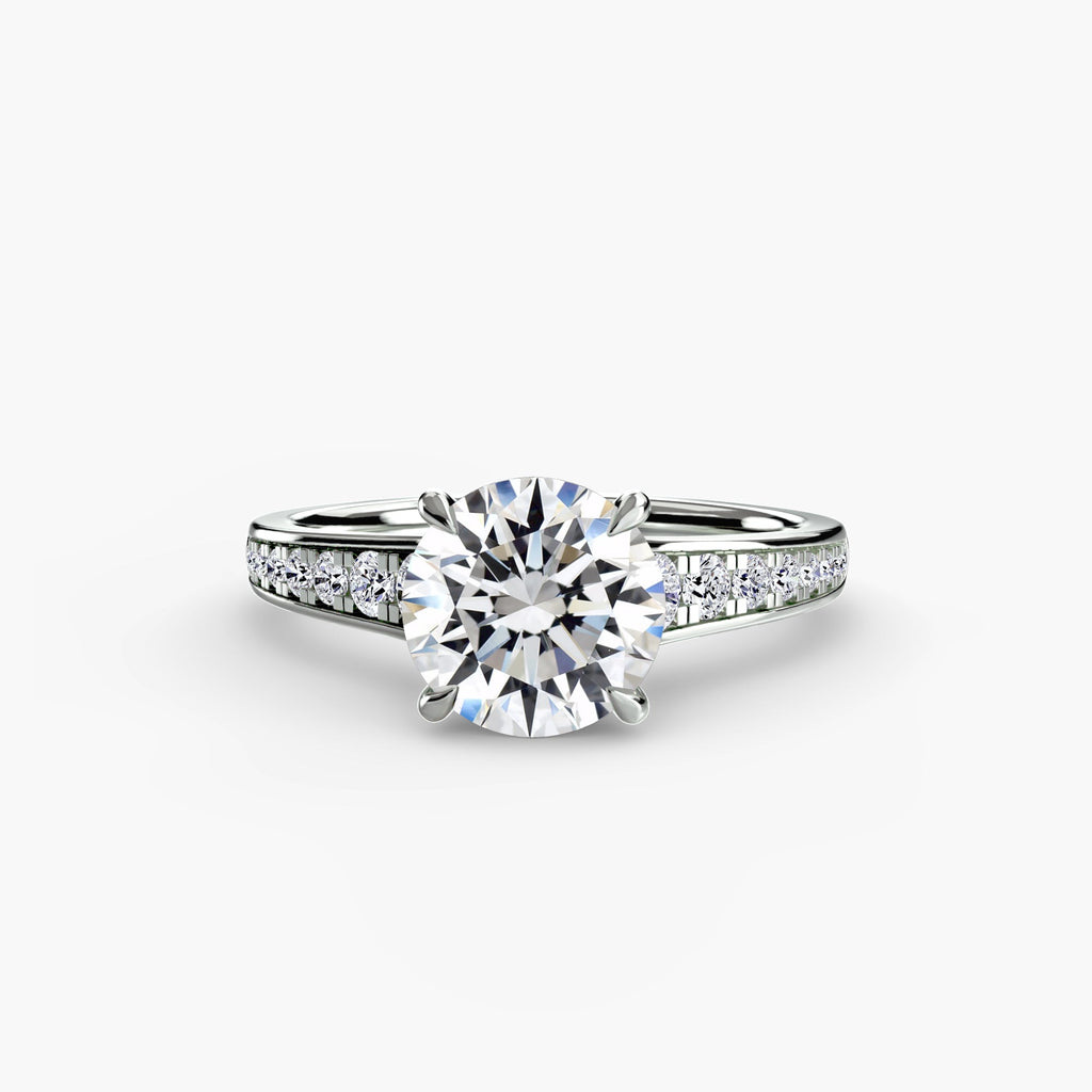 Solitaire with Pavé 7 EclectiCarat