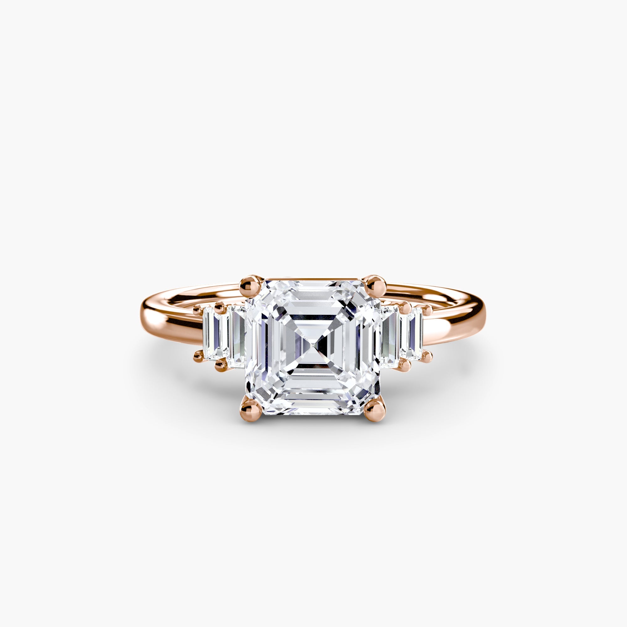 Baguette Accent Solitaire EclectiCarat
