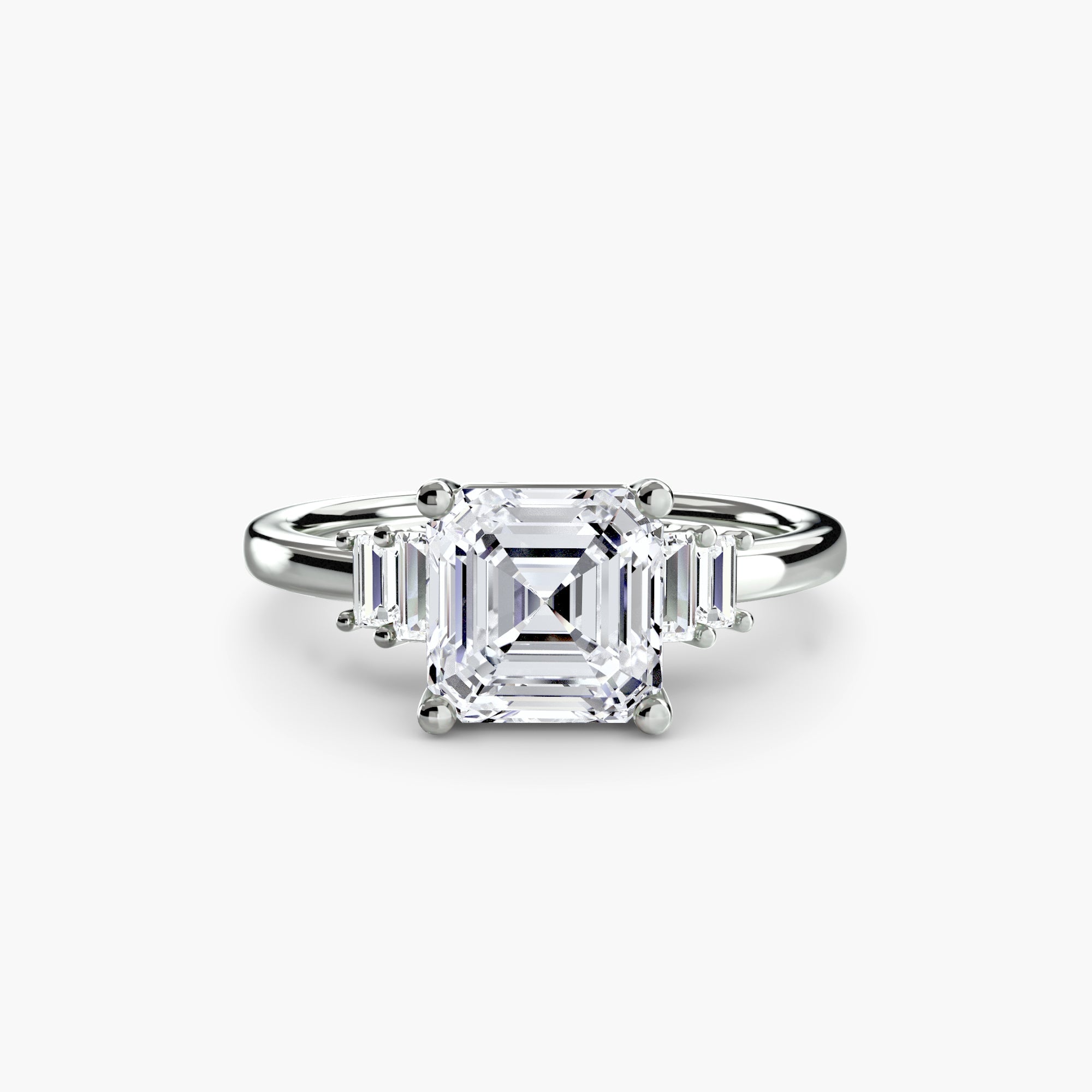 Baguette Accent Solitaire EclectiCarat
