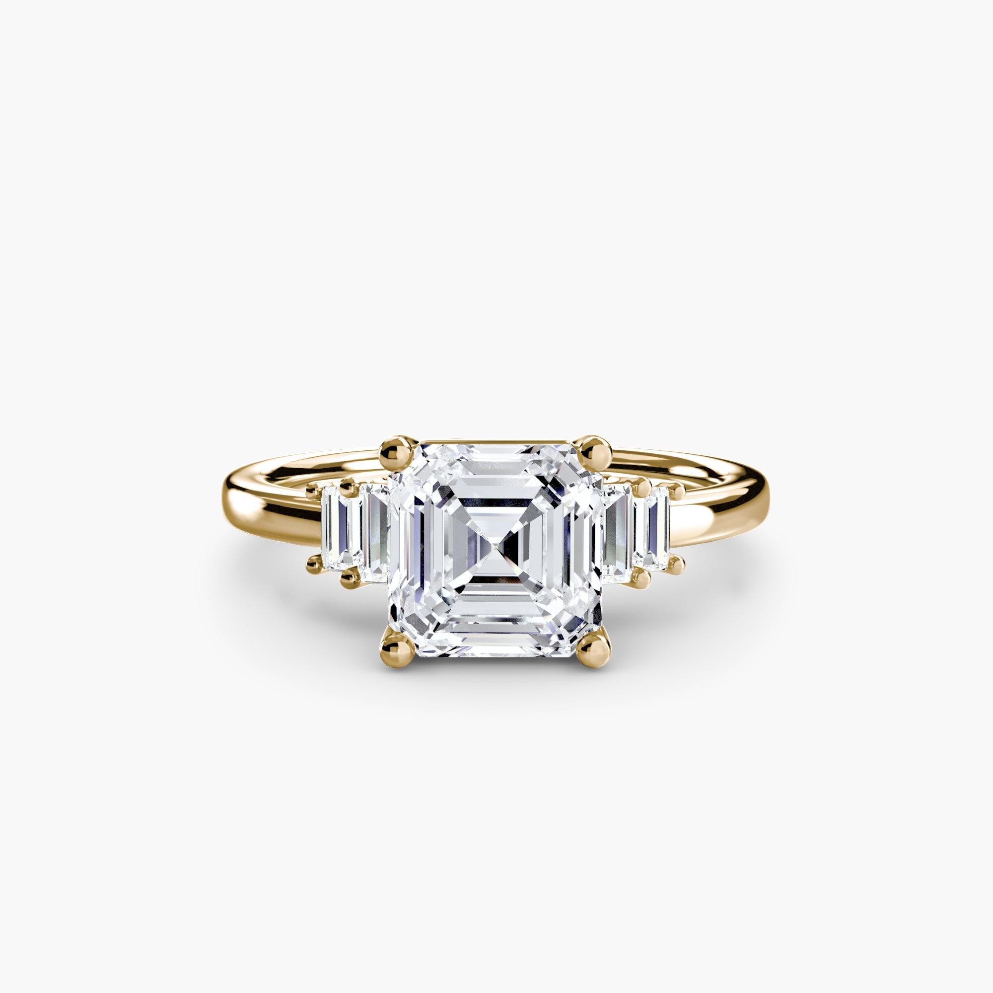 Baguette Accent Solitaire EclectiCarat
