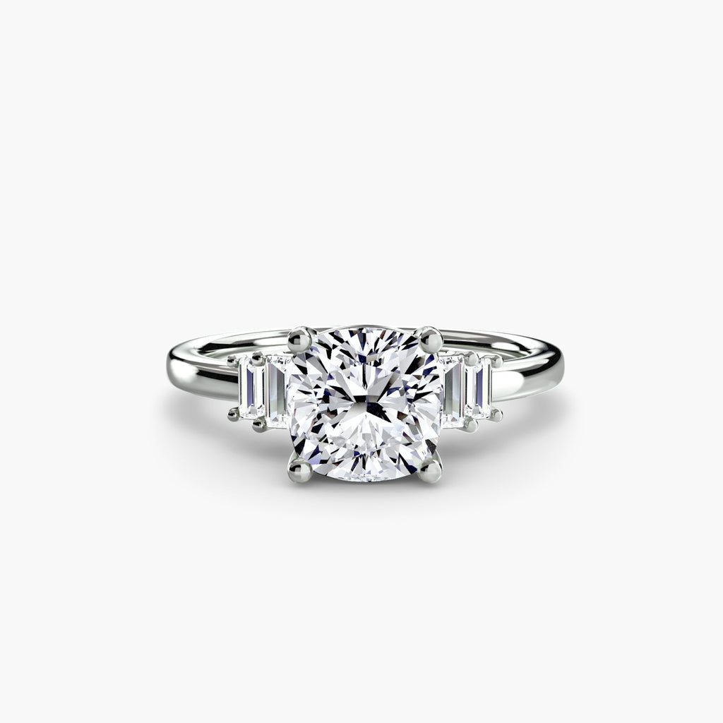 Baguette Accent Solitaire EclectiCarat
