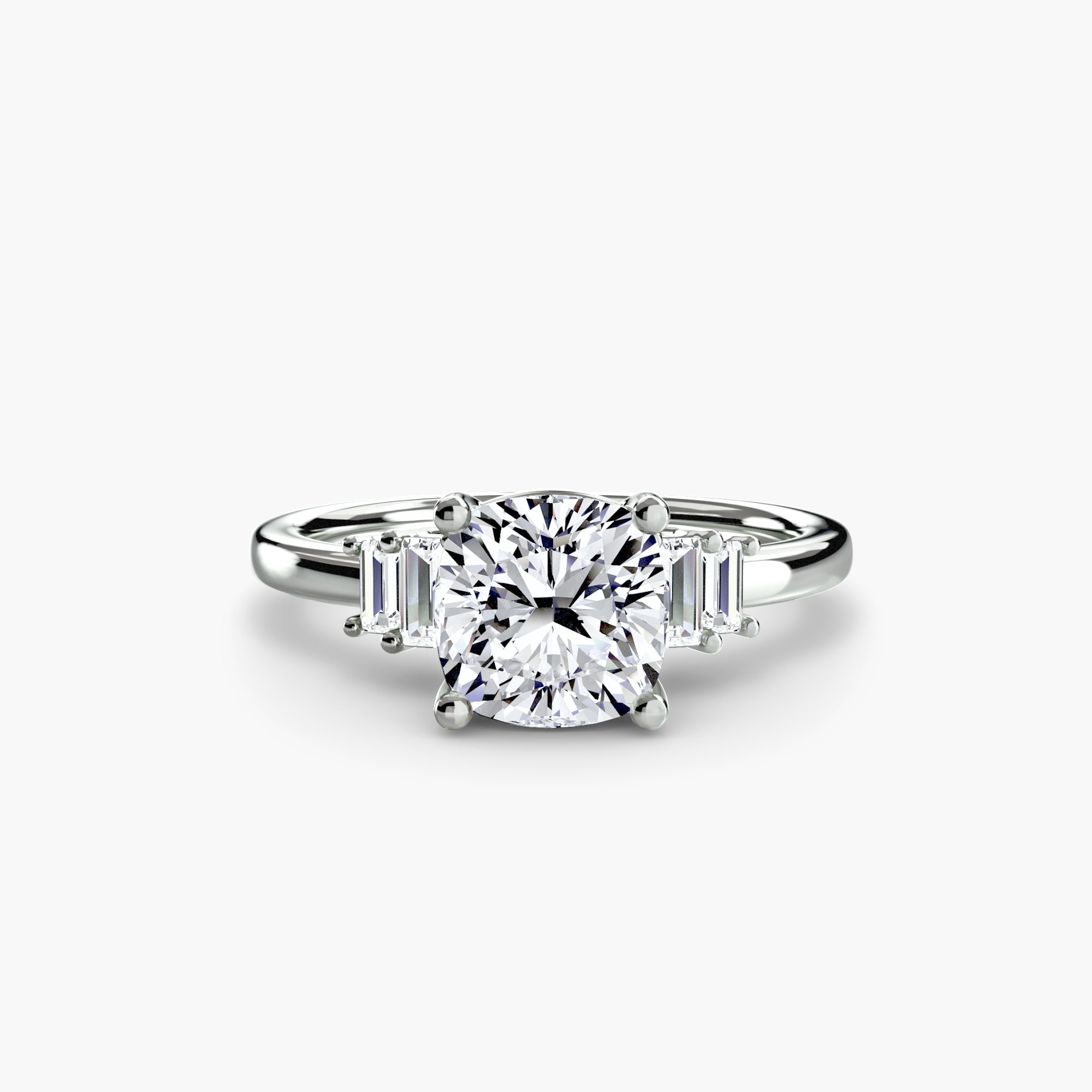 Baguette Accent Solitaire EclectiCarat