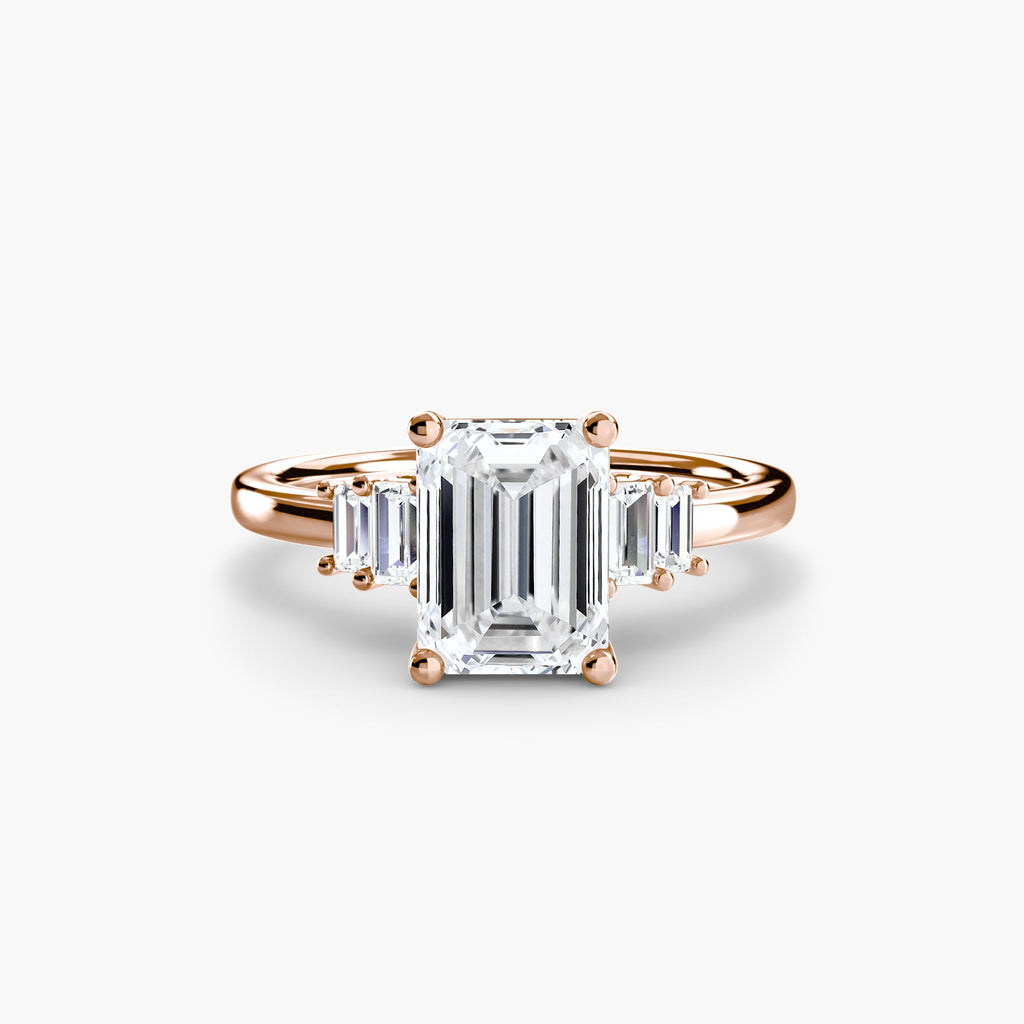 Baguette Accent Solitaire EclectiCarat