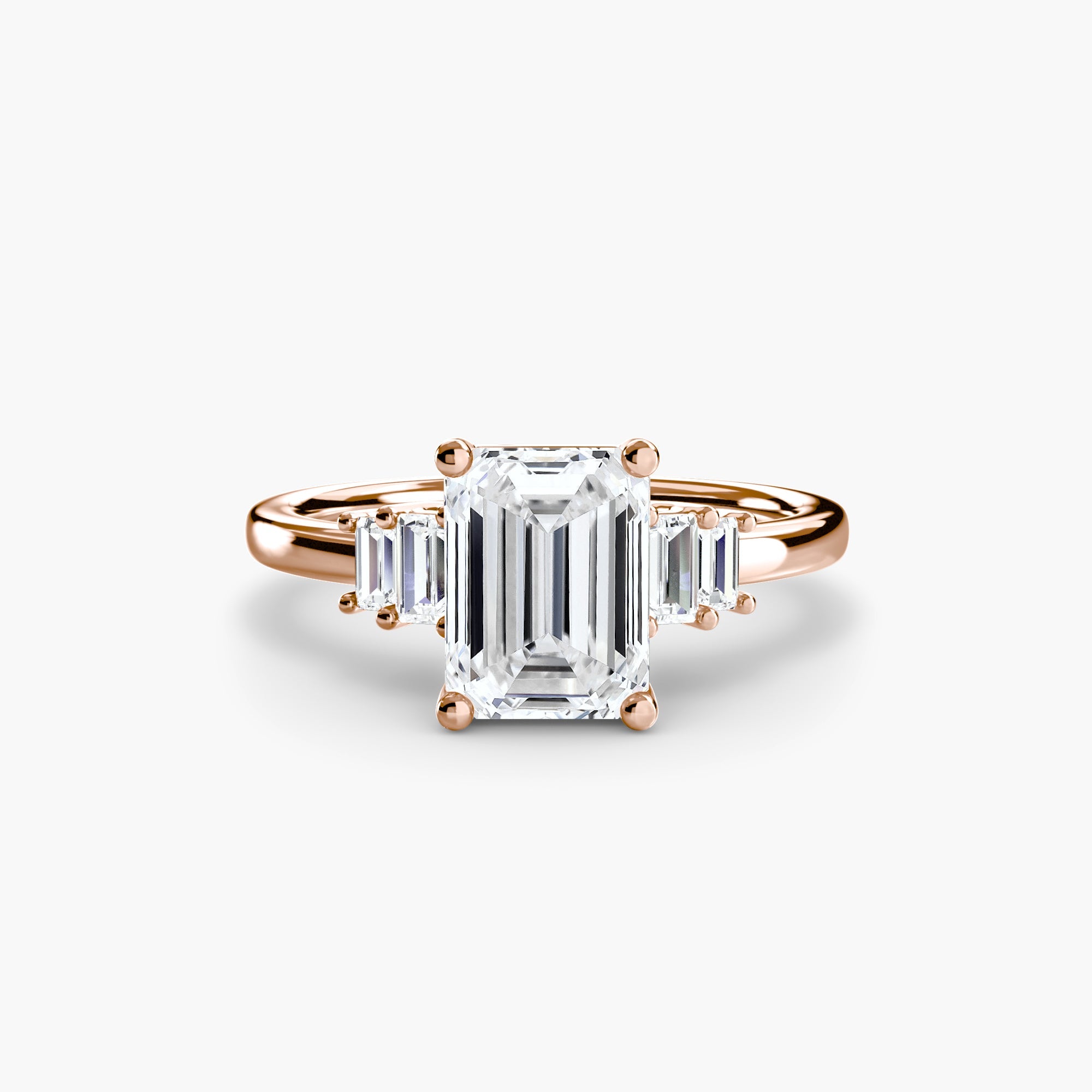 Baguette Accent Solitaire EclectiCarat