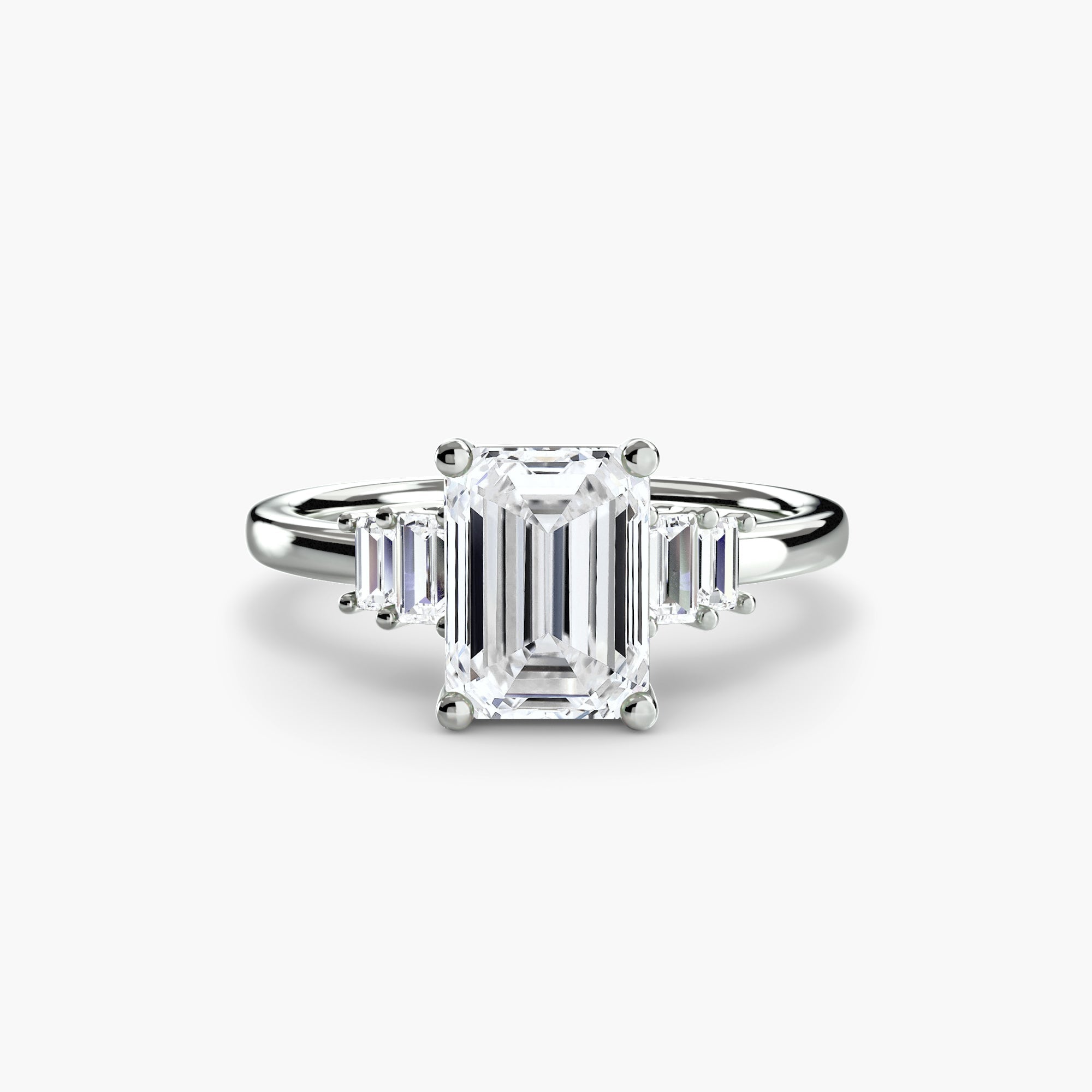 Baguette Accent Solitaire EclectiCarat