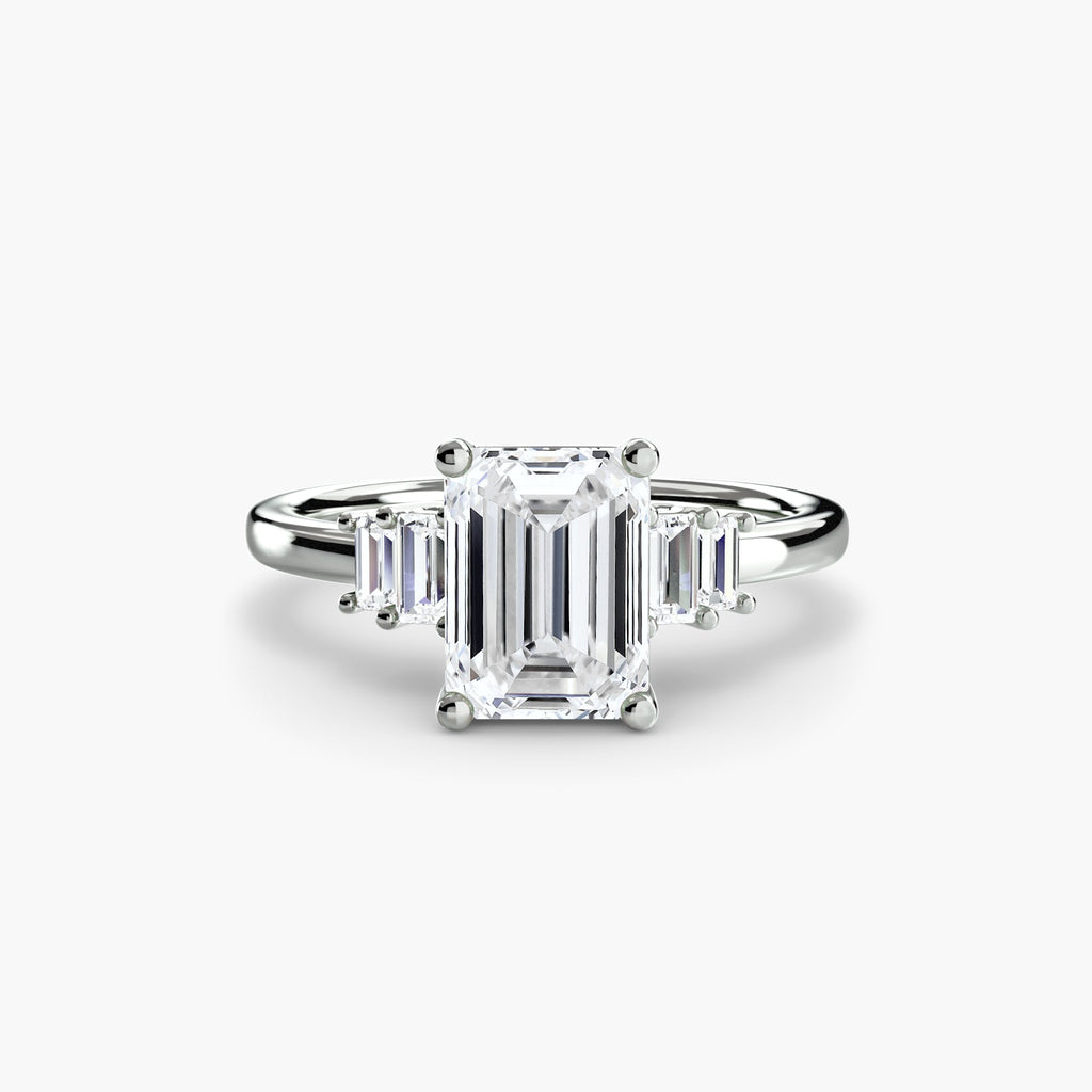Baguette Accent Solitaire EclectiCarat