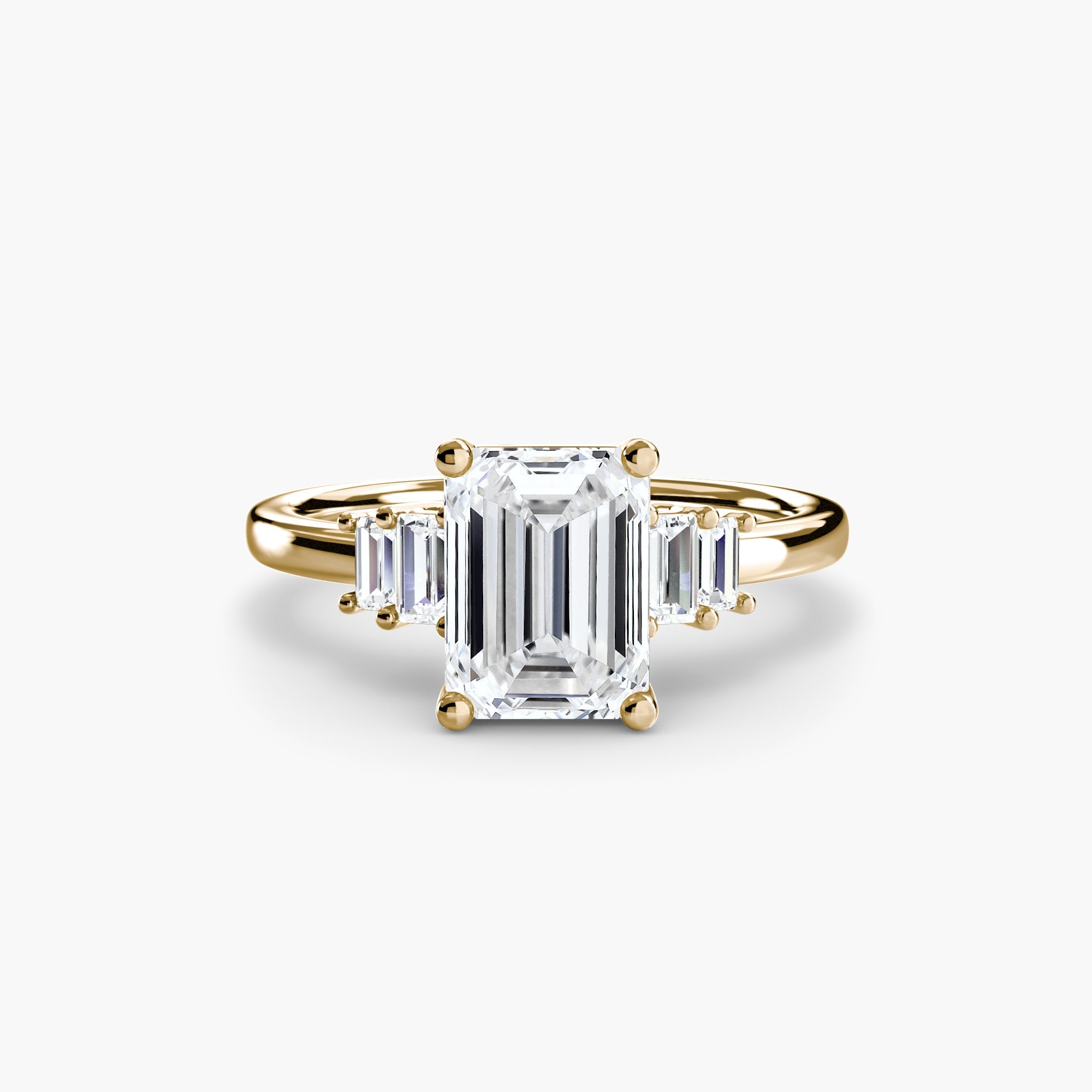 Baguette Accent Solitaire EclectiCarat