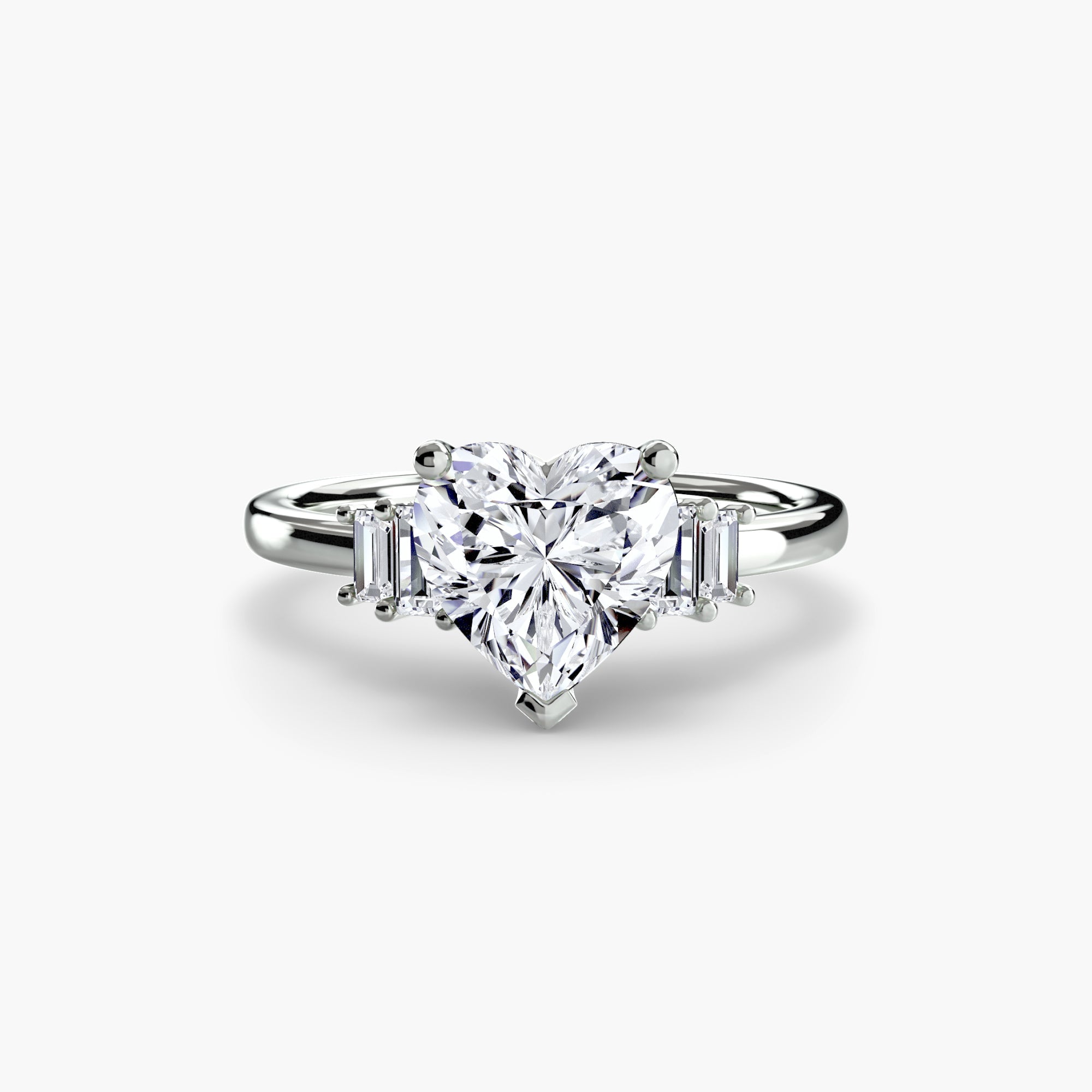 Baguette Accent Solitaire EclectiCarat