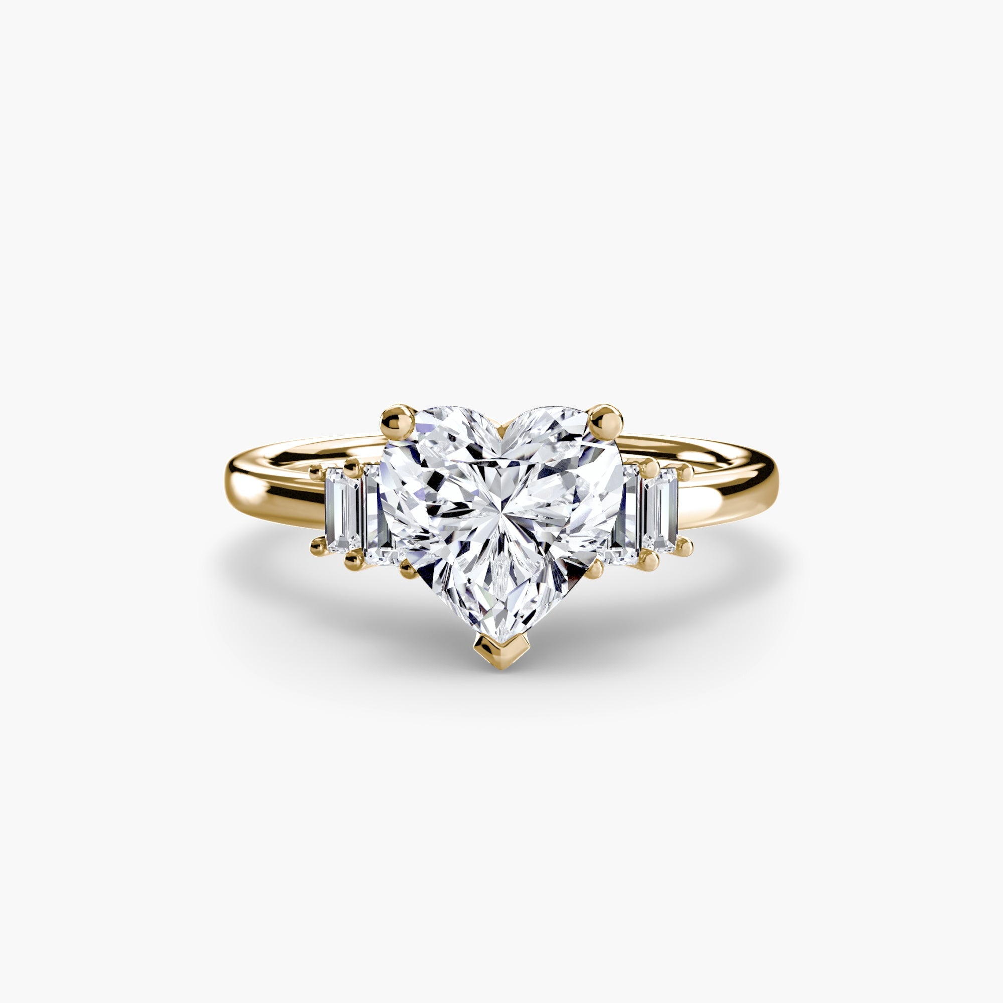 Baguette Accent Solitaire EclectiCarat