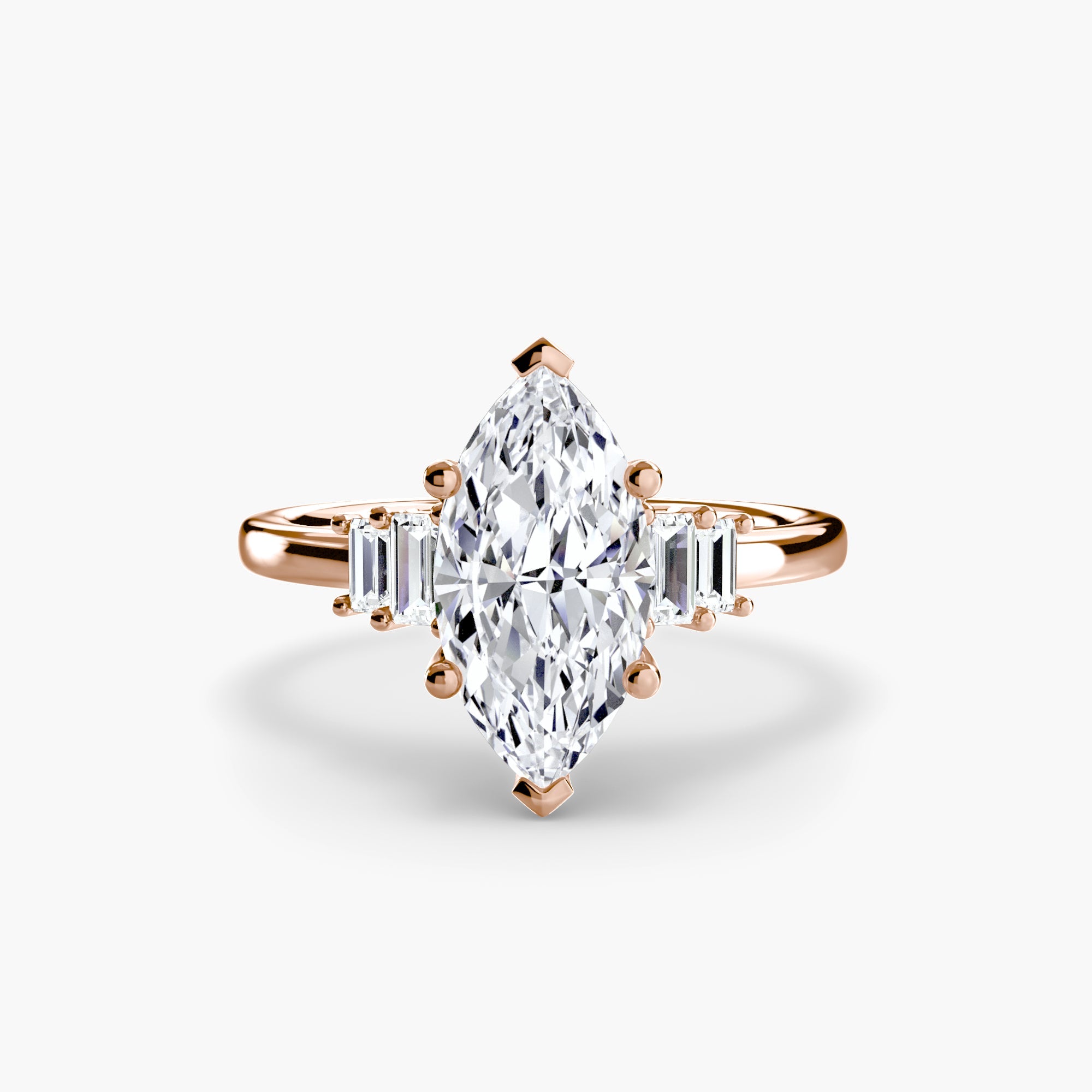 Baguette Accent Solitaire EclectiCarat
