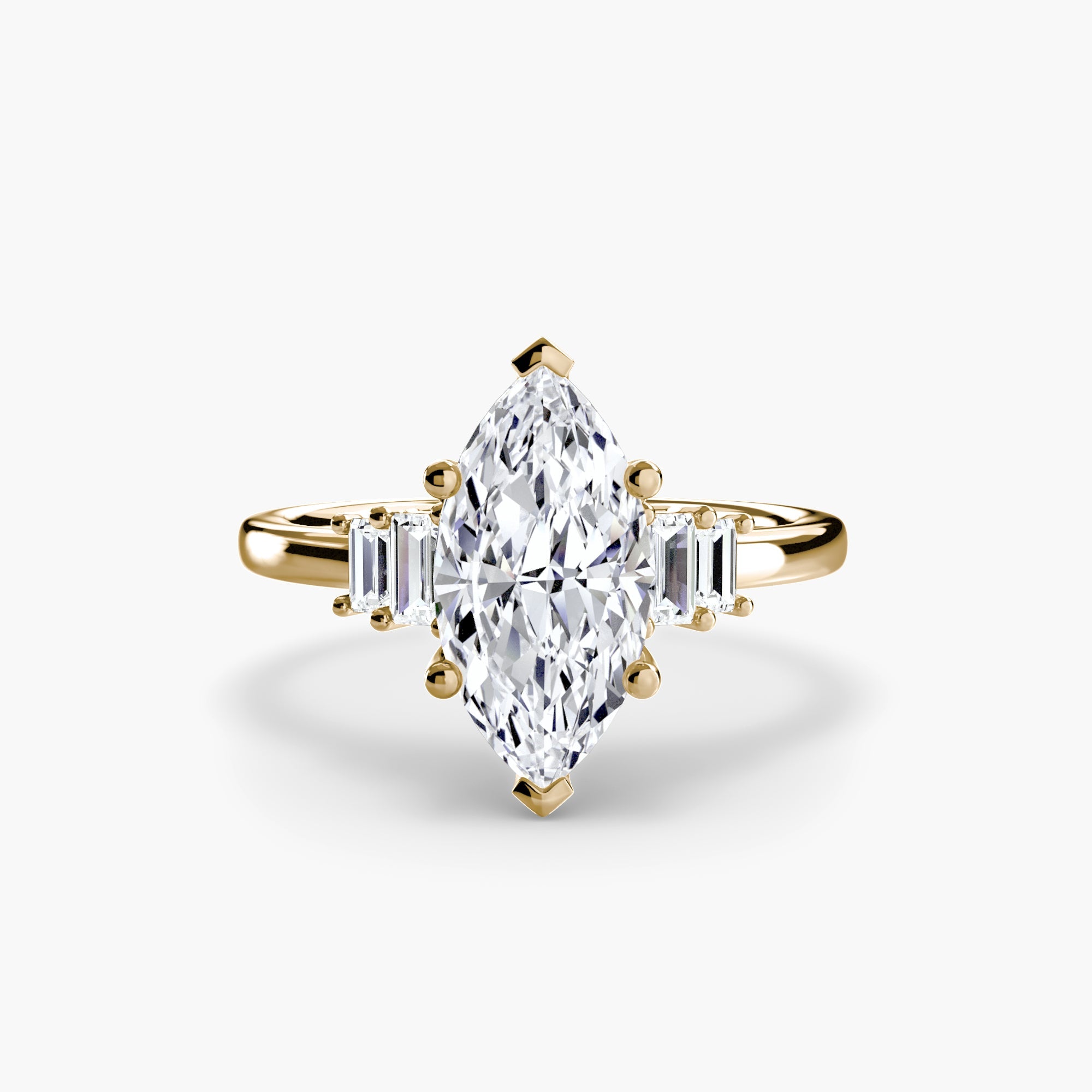 Baguette Accent Solitaire EclectiCarat