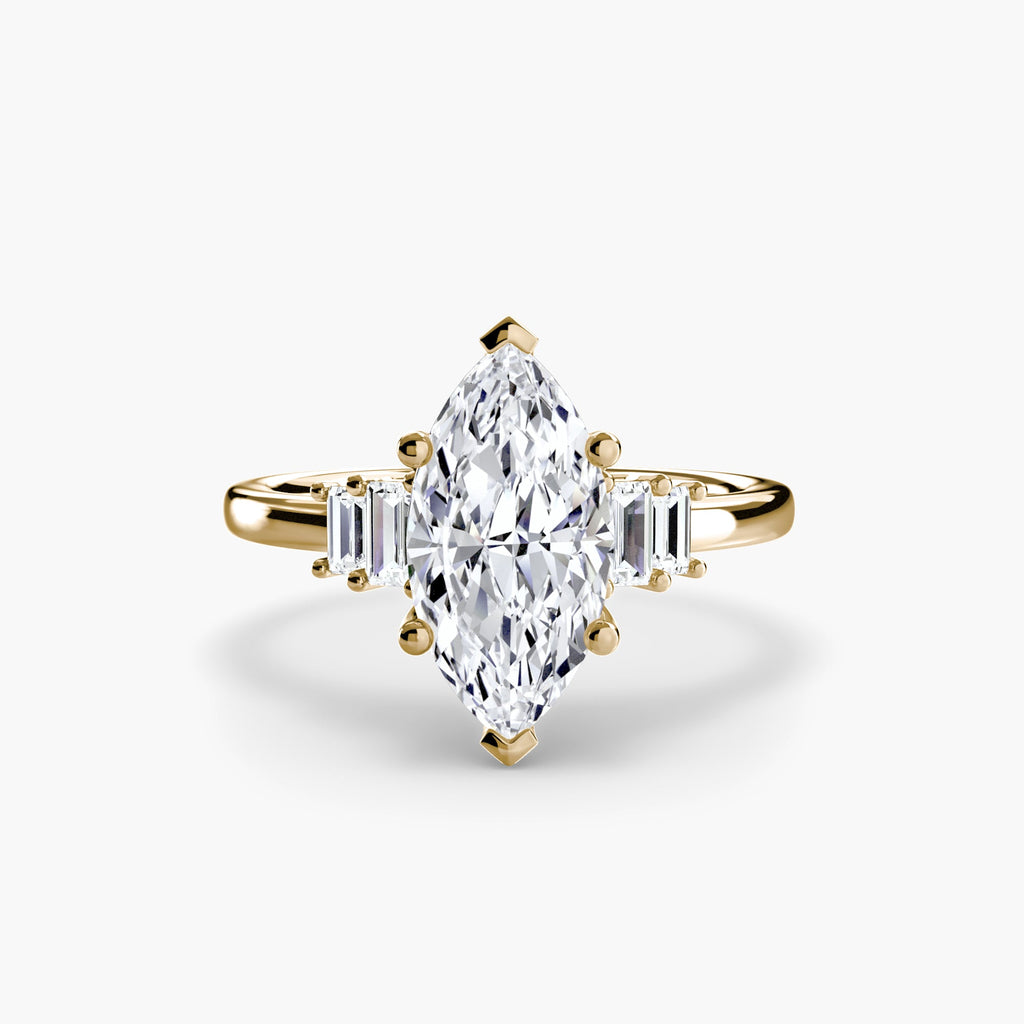 Baguette Accent Solitaire EclectiCarat