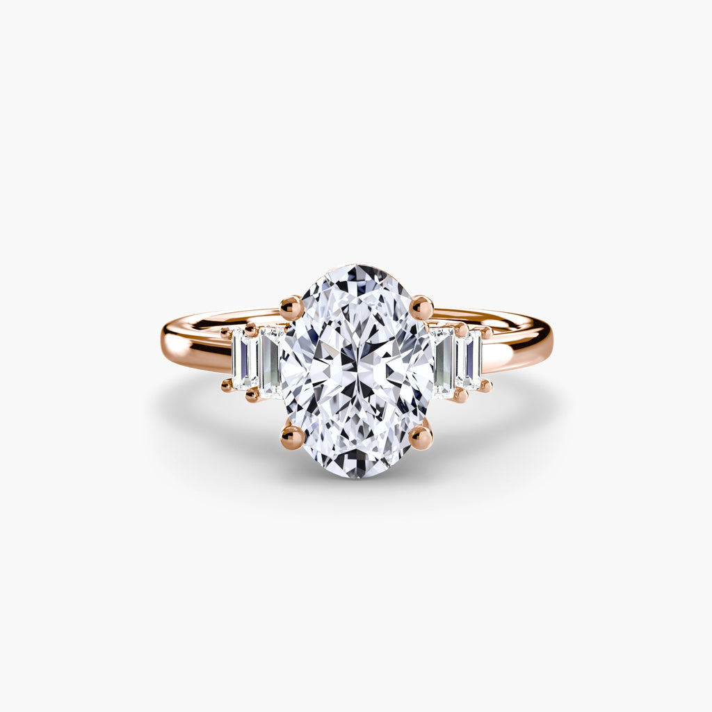 Baguette Accent Solitaire EclectiCarat