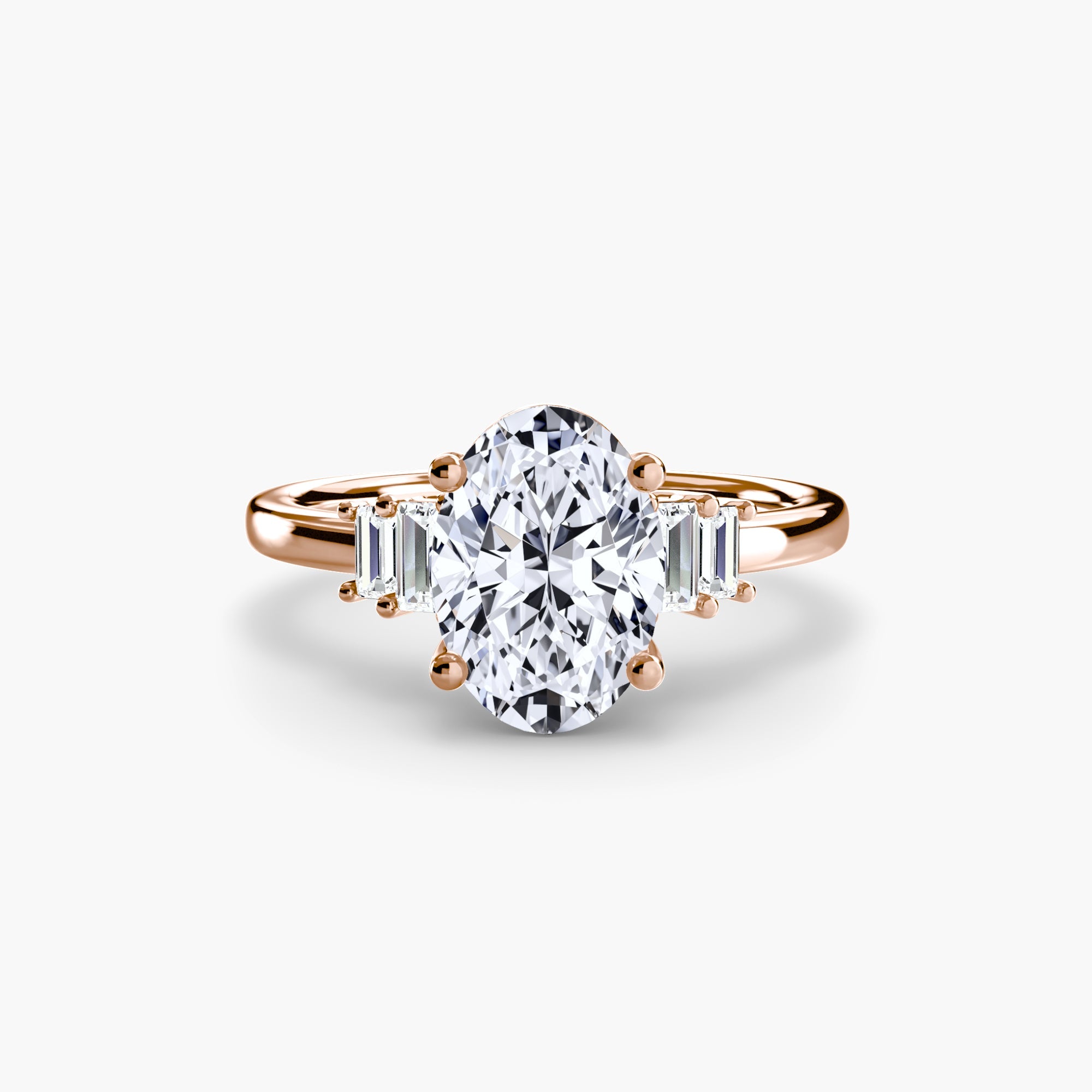 Baguette Accent Solitaire EclectiCarat