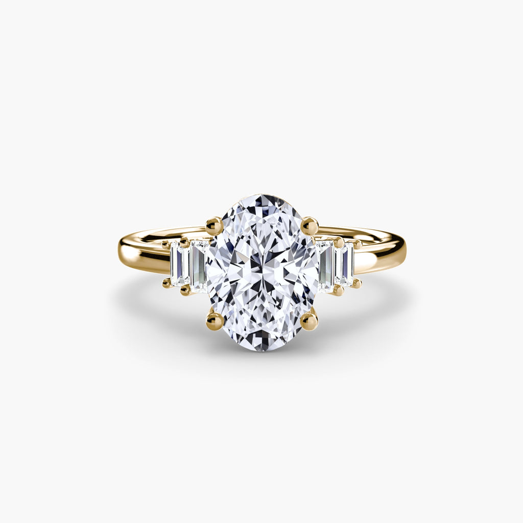 Baguette Accent Solitaire EclectiCarat