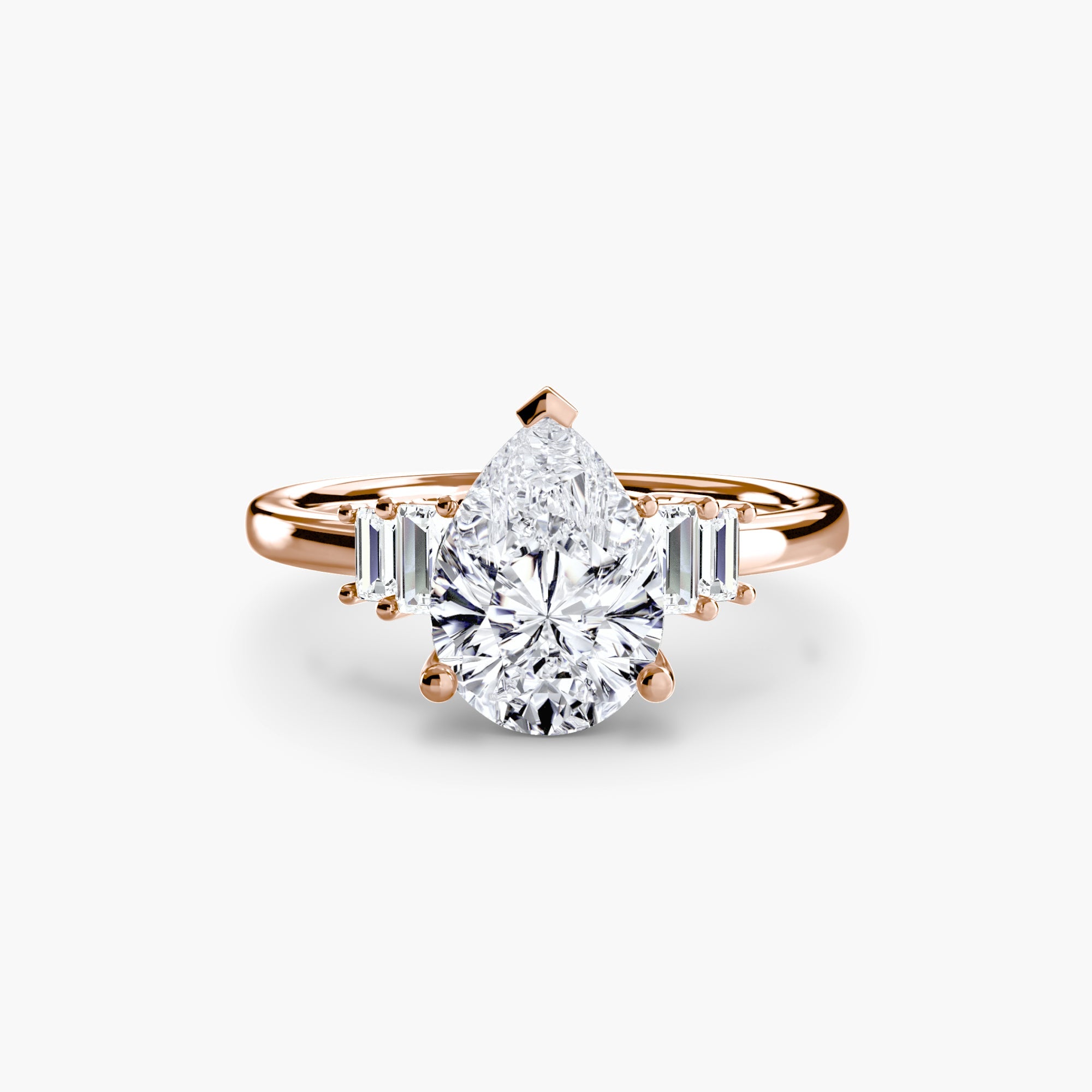 Baguette Accent Solitaire EclectiCarat
