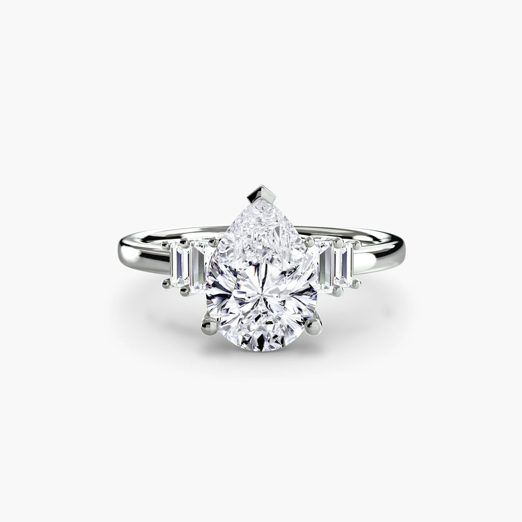 Baguette Accent Solitaire EclectiCarat