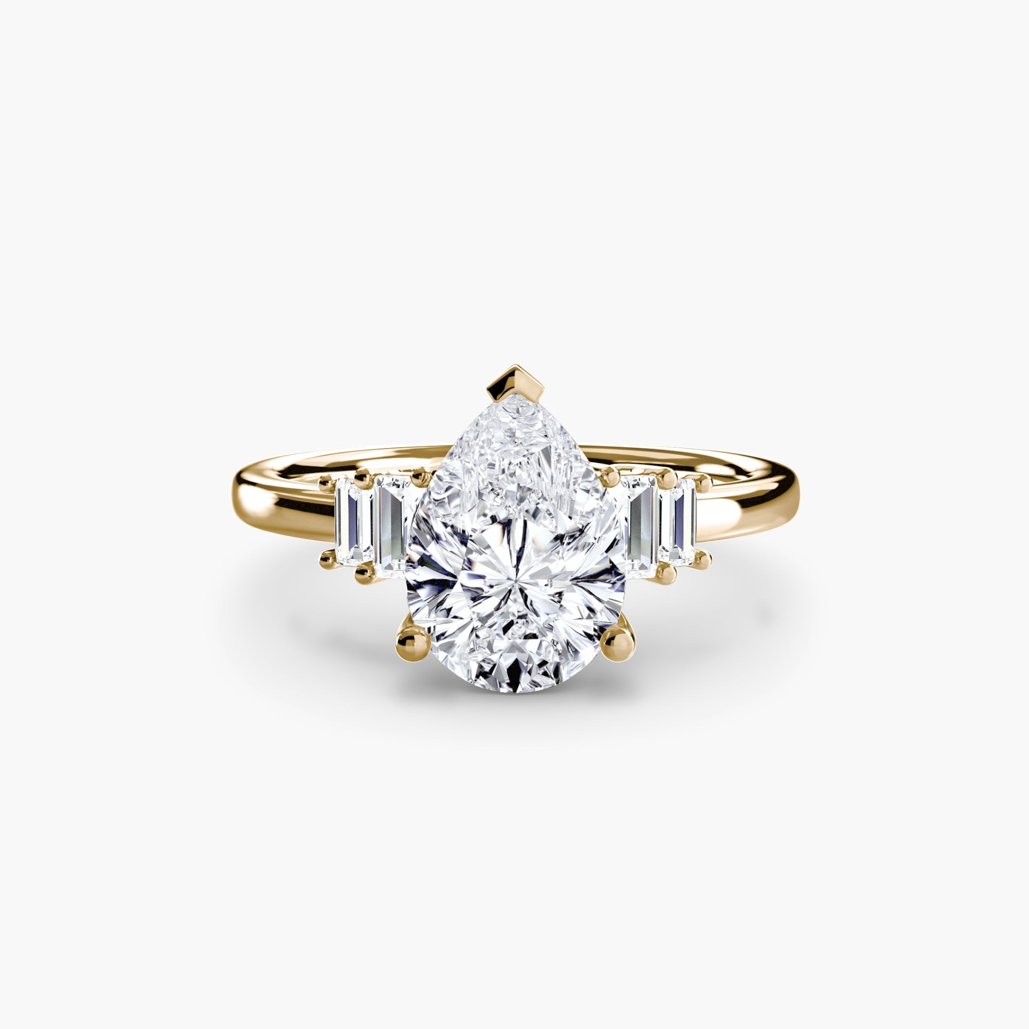 Baguette Accent Solitaire EclectiCarat