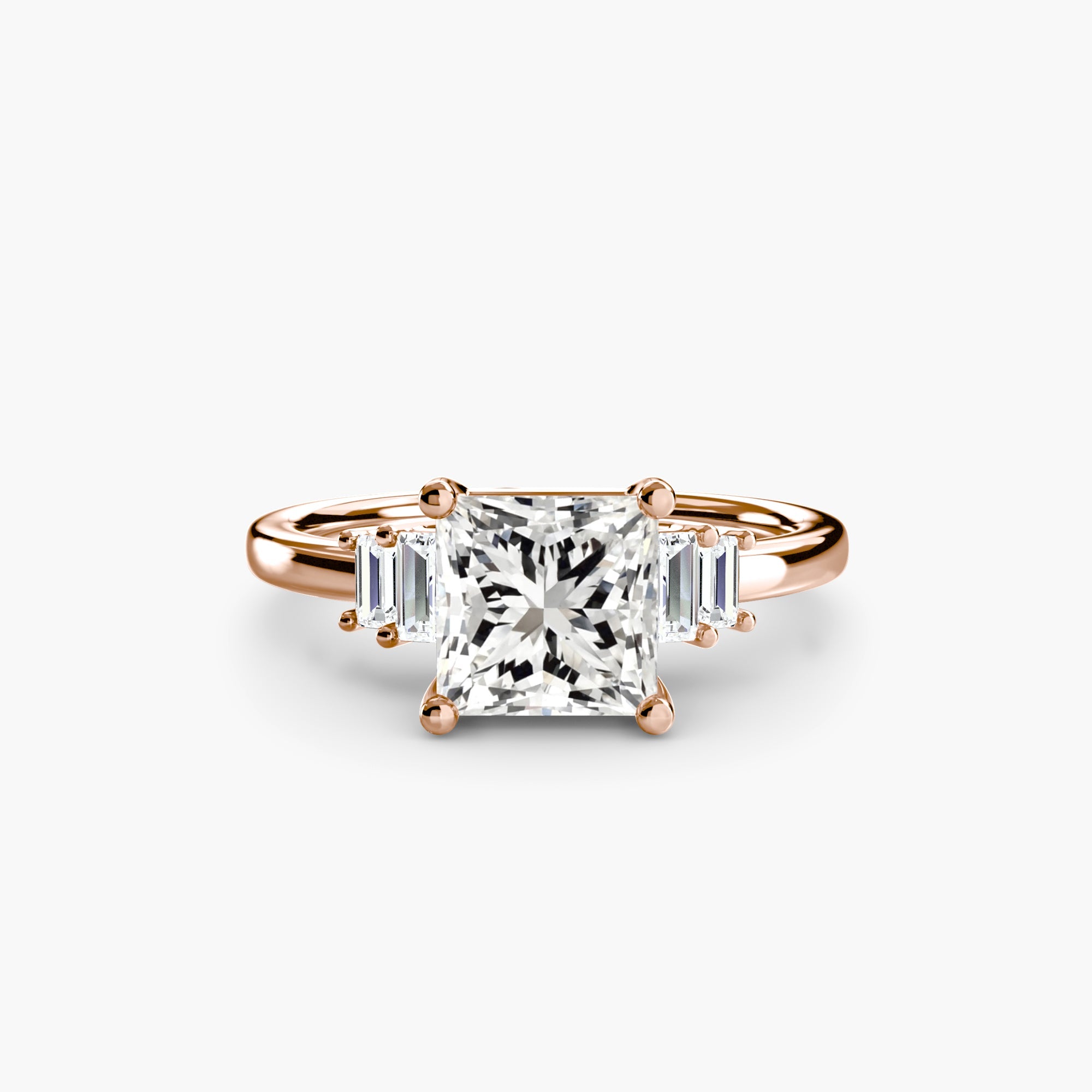 Baguette Accent Solitaire EclectiCarat