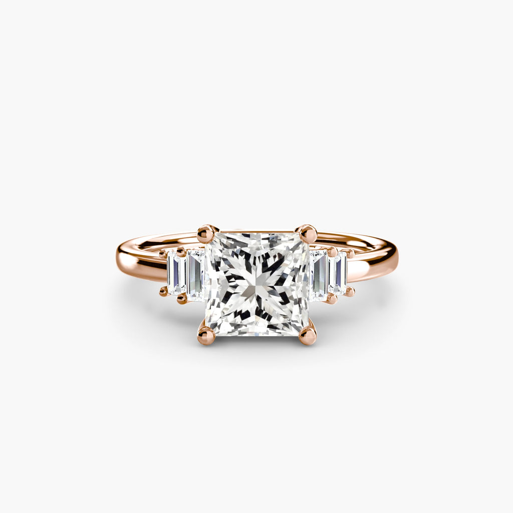 Baguette Accent Solitaire EclectiCarat