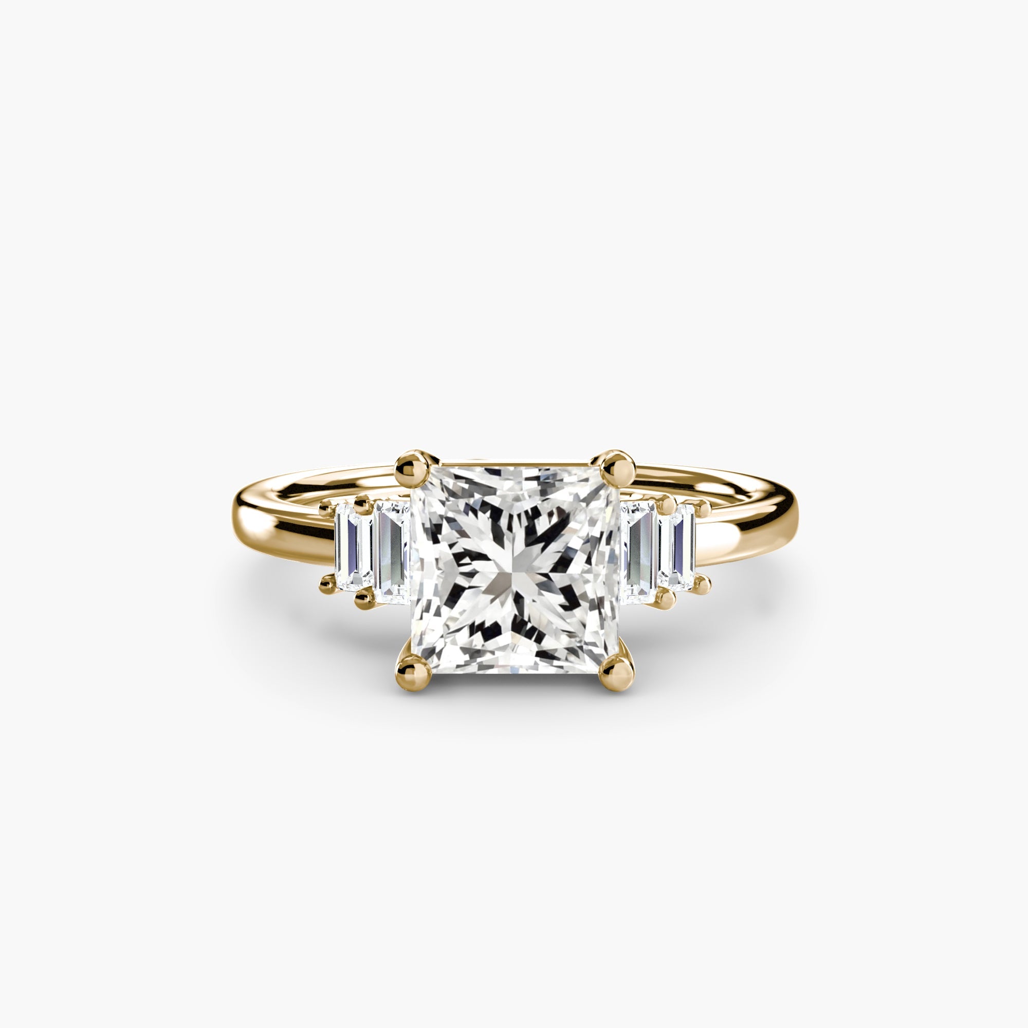 Baguette Accent Solitaire EclectiCarat