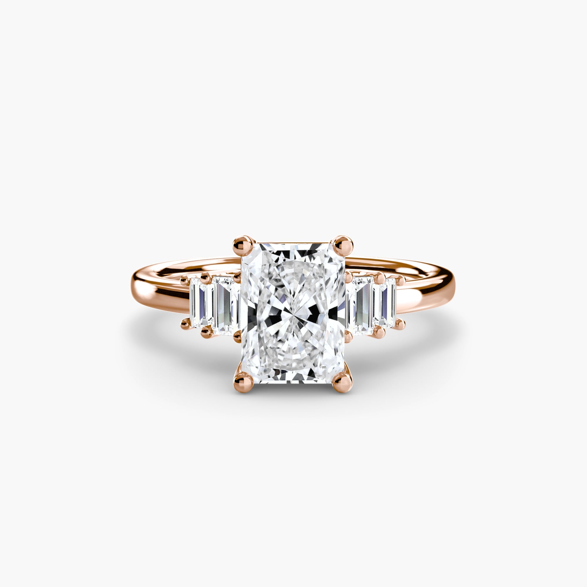 Baguette Accent Solitaire EclectiCarat